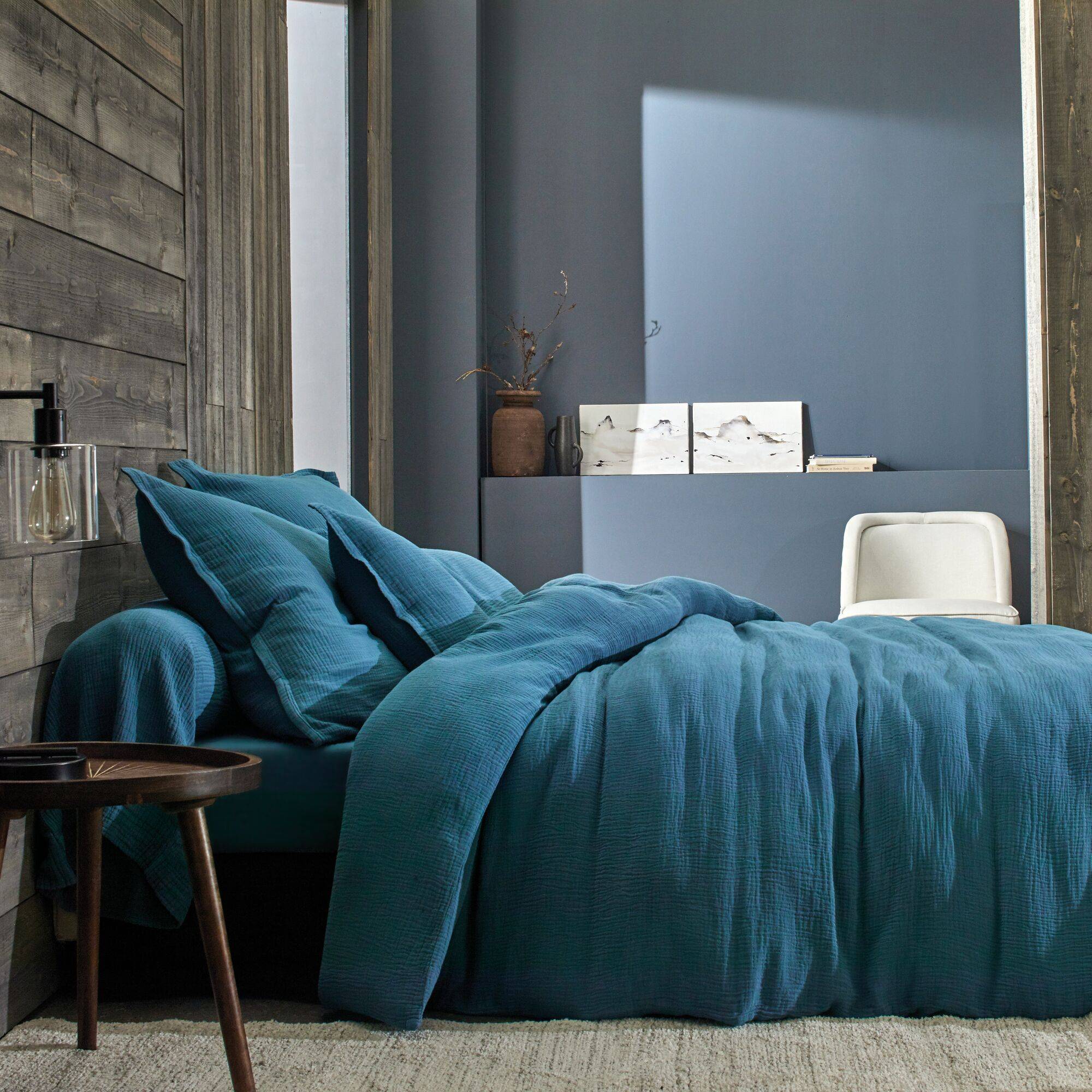 Taie gaze de coton Cosy BLANC DES VOSGES - Nuit - Taie d'oreiller 65 x 65 cm