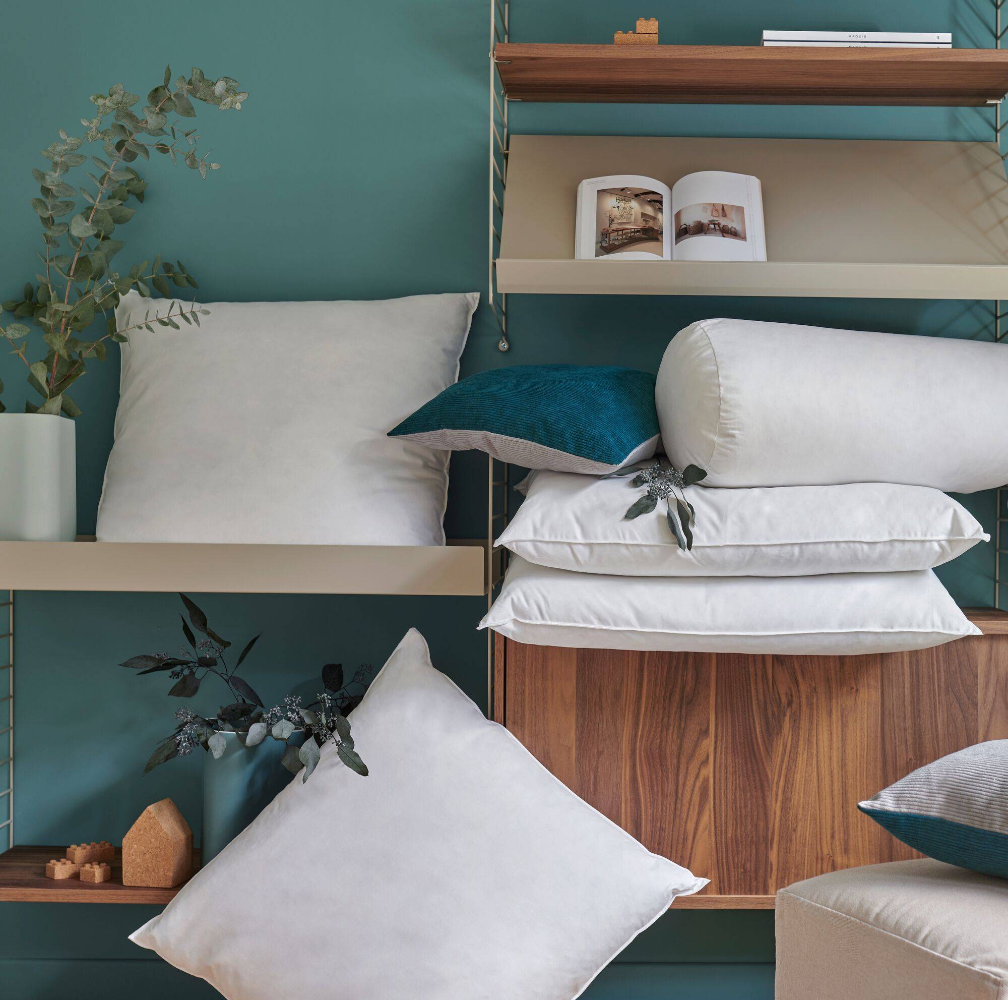 Lot de 2 oreillers ferme 100% plumettes de Canard Candice, CAMIF - Ferme - 50 x 70 cm