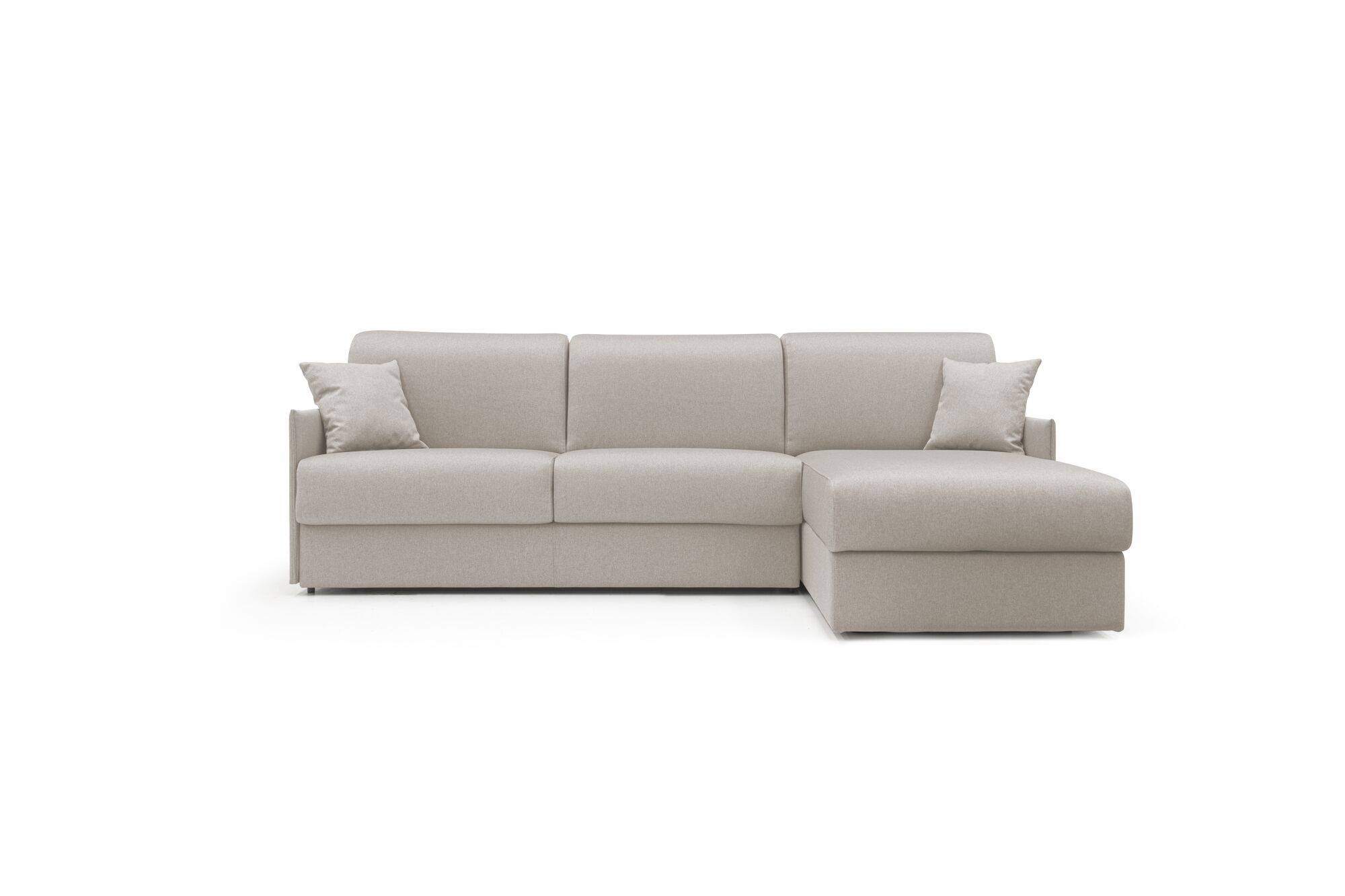 Canapé d'angle réversible tissu déhoussable Arthur - Lin - Grand 2 places