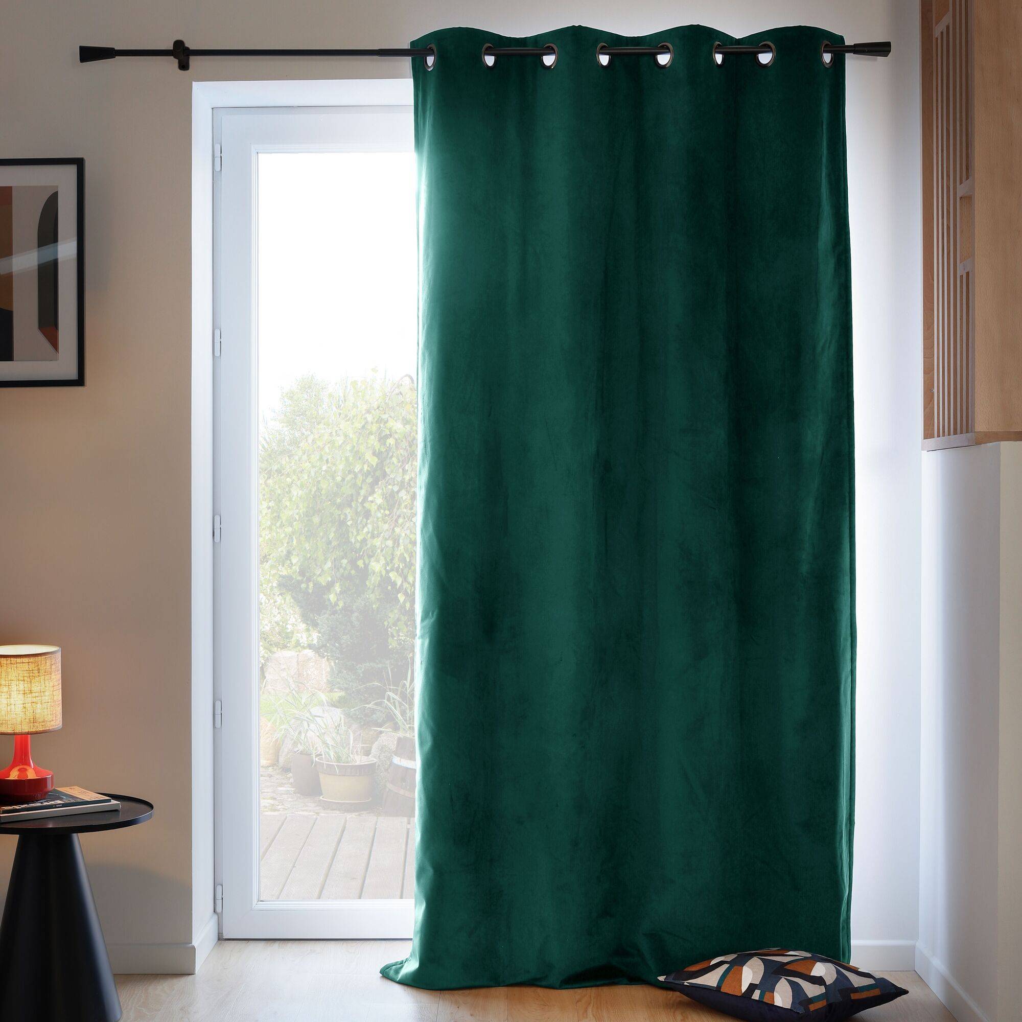 Rideau velours 3 en 1 phonique thermique occultant Marilou MOONDREAM - Origan