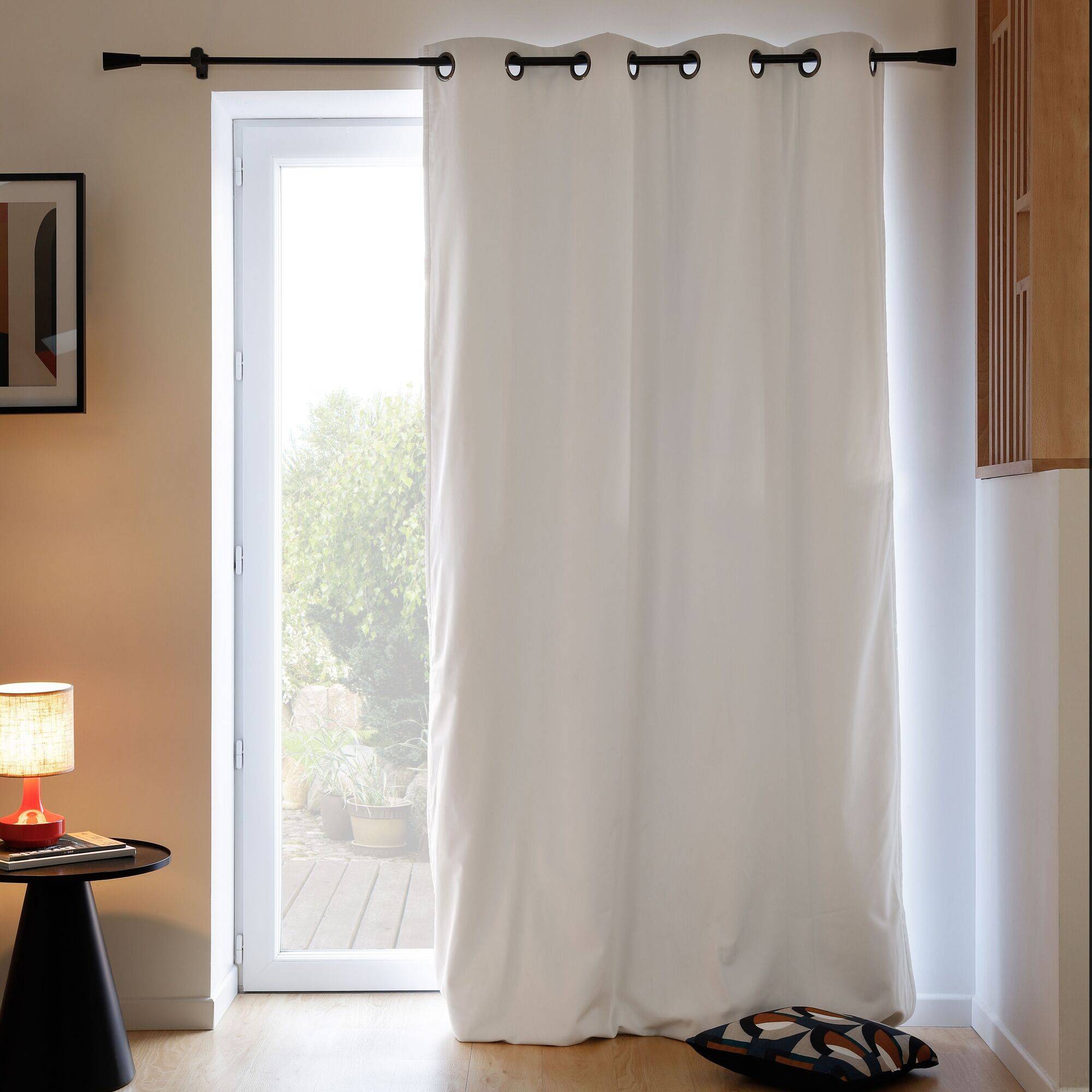 Rideau velours 3 en 1 phonique thermique occultant Marilou MOONDREAM - Blanc