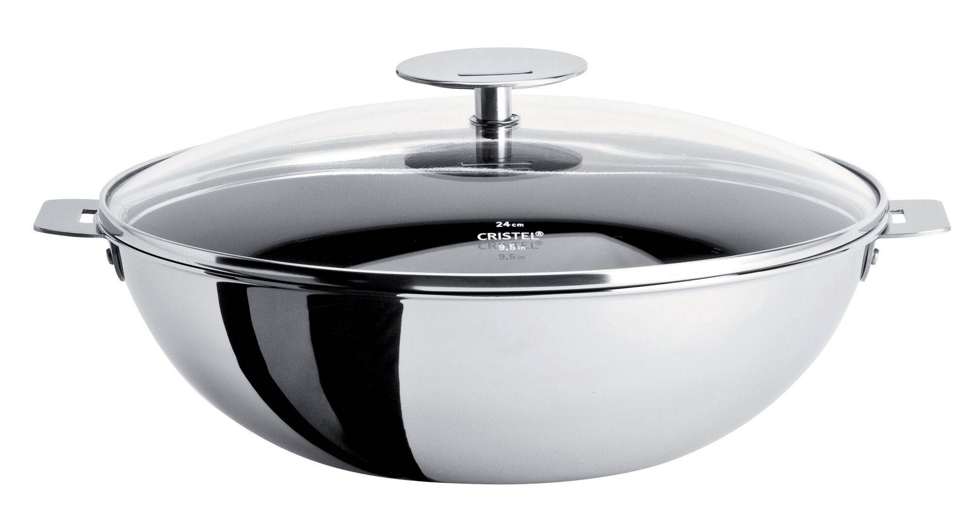 Wok + couvercle CRISTEL Casteline - 24 cm