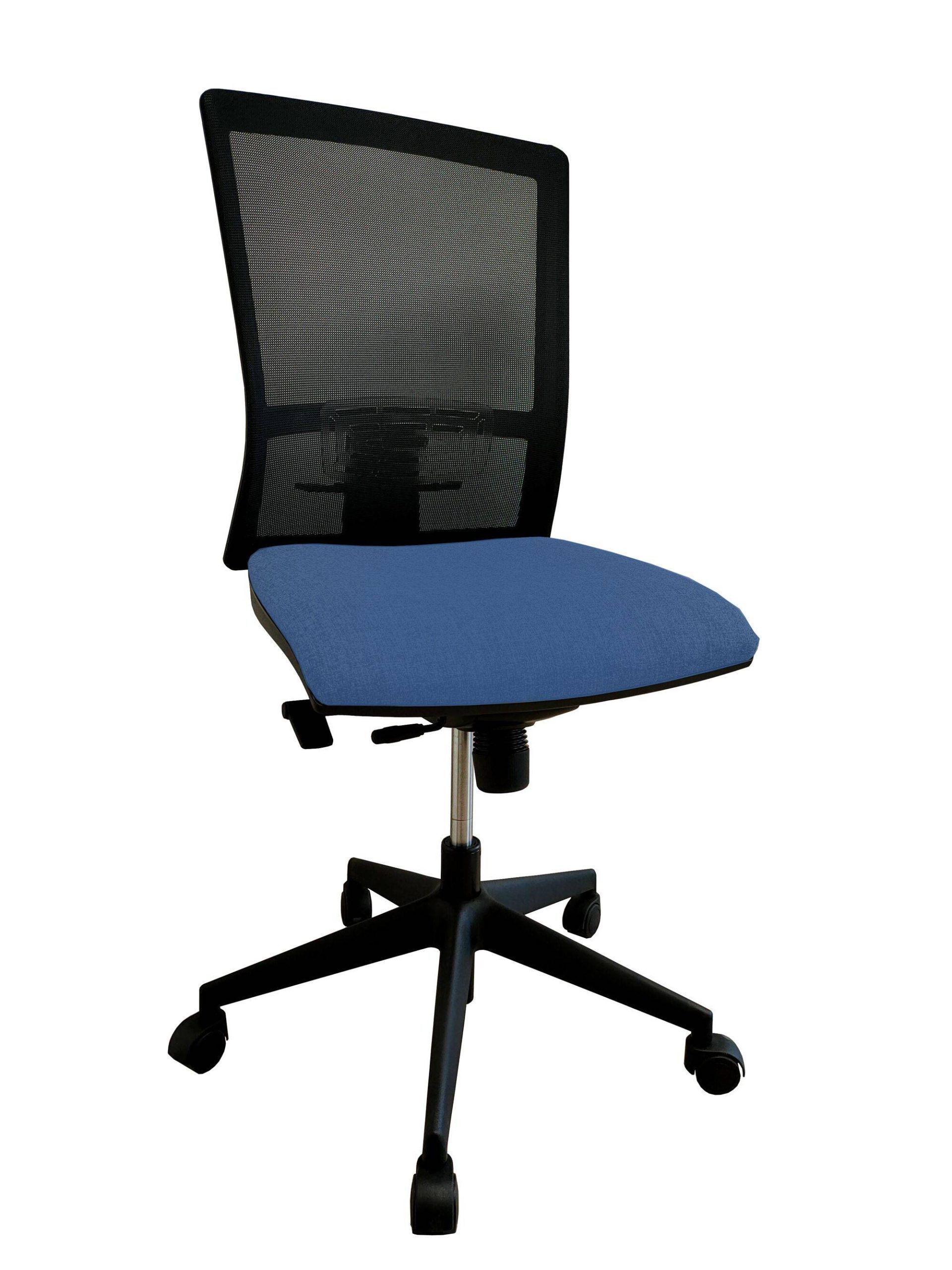 Chaise de bureau Antoine II Kube - Bleu - Roulettes pour sol dur