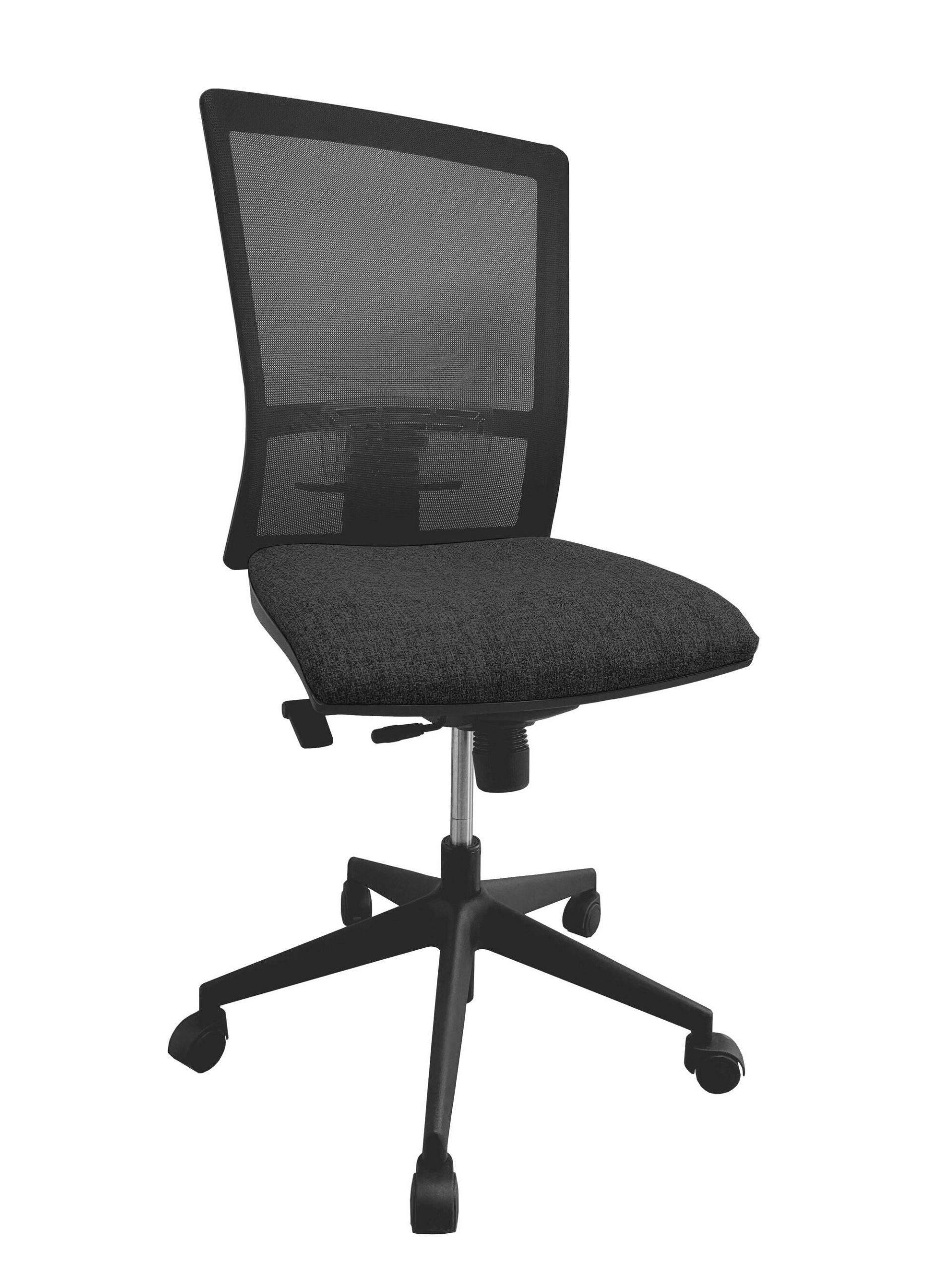 Chaise de bureau Antoine II Kube - Noir - Roulettes pour sol dur