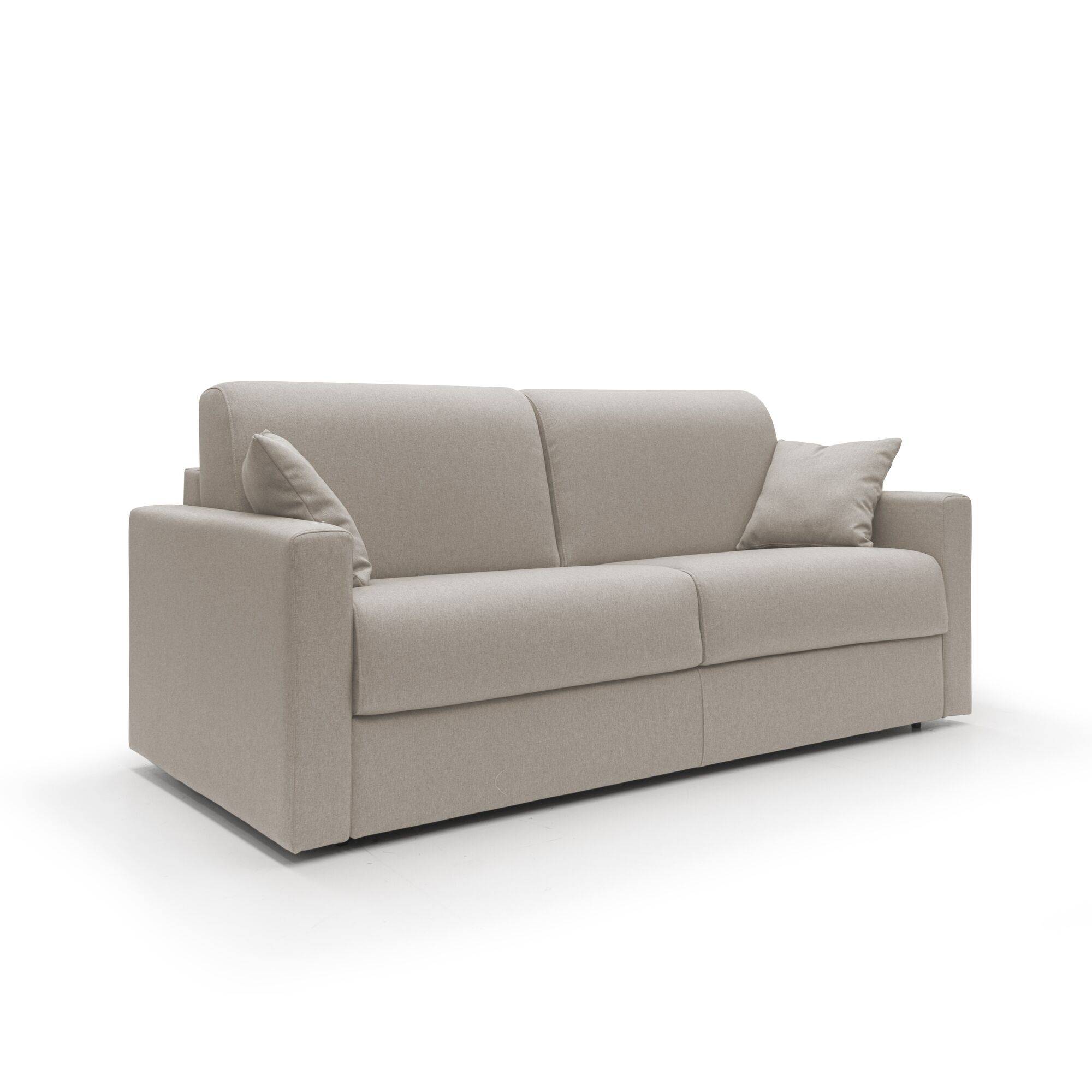 Canapé convertible tissu déhoussable Aubin - Lin - Grand 2 places