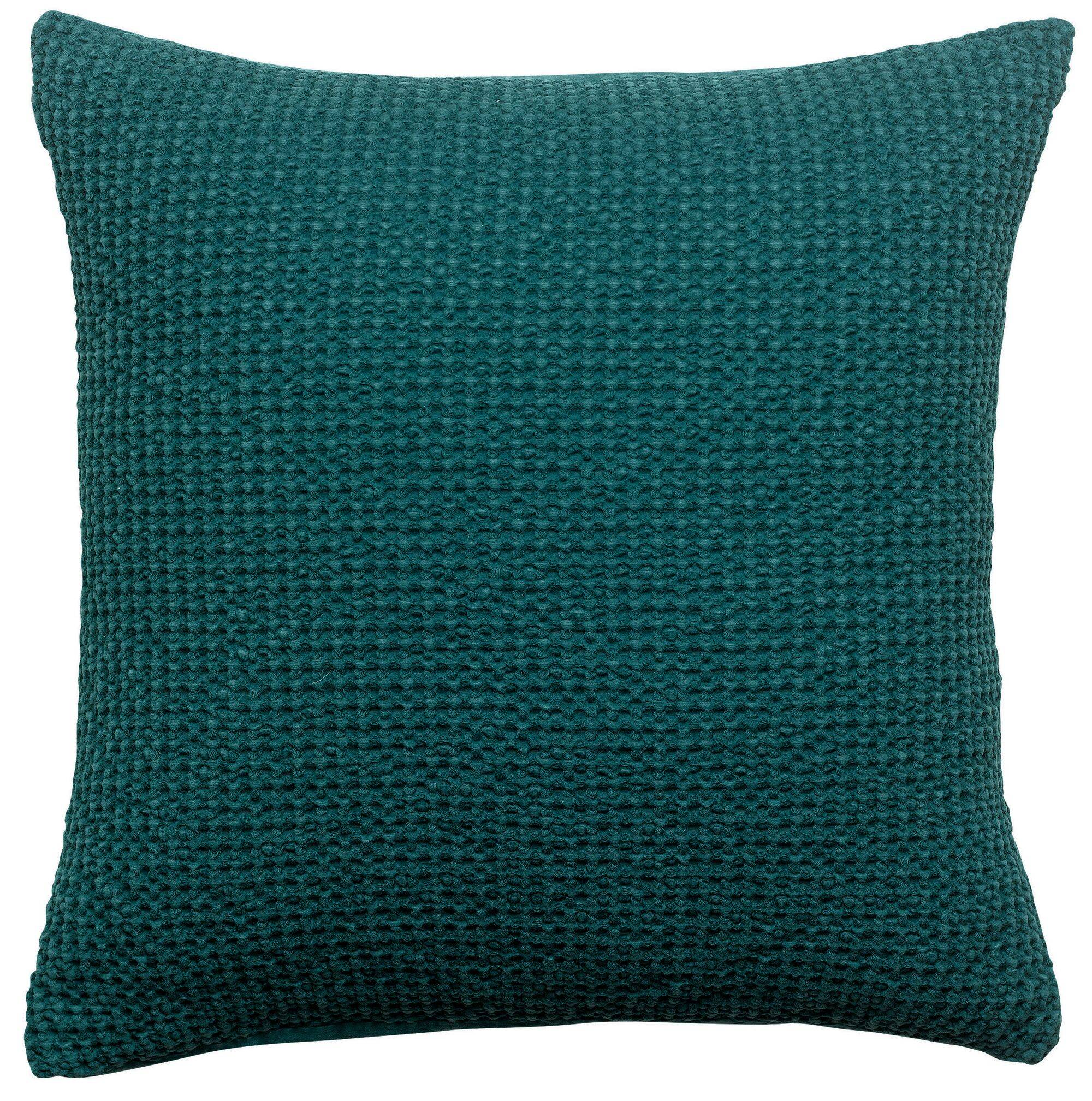Coussin Maia VIVARAISE - Pétrole - 45 x 45 cm