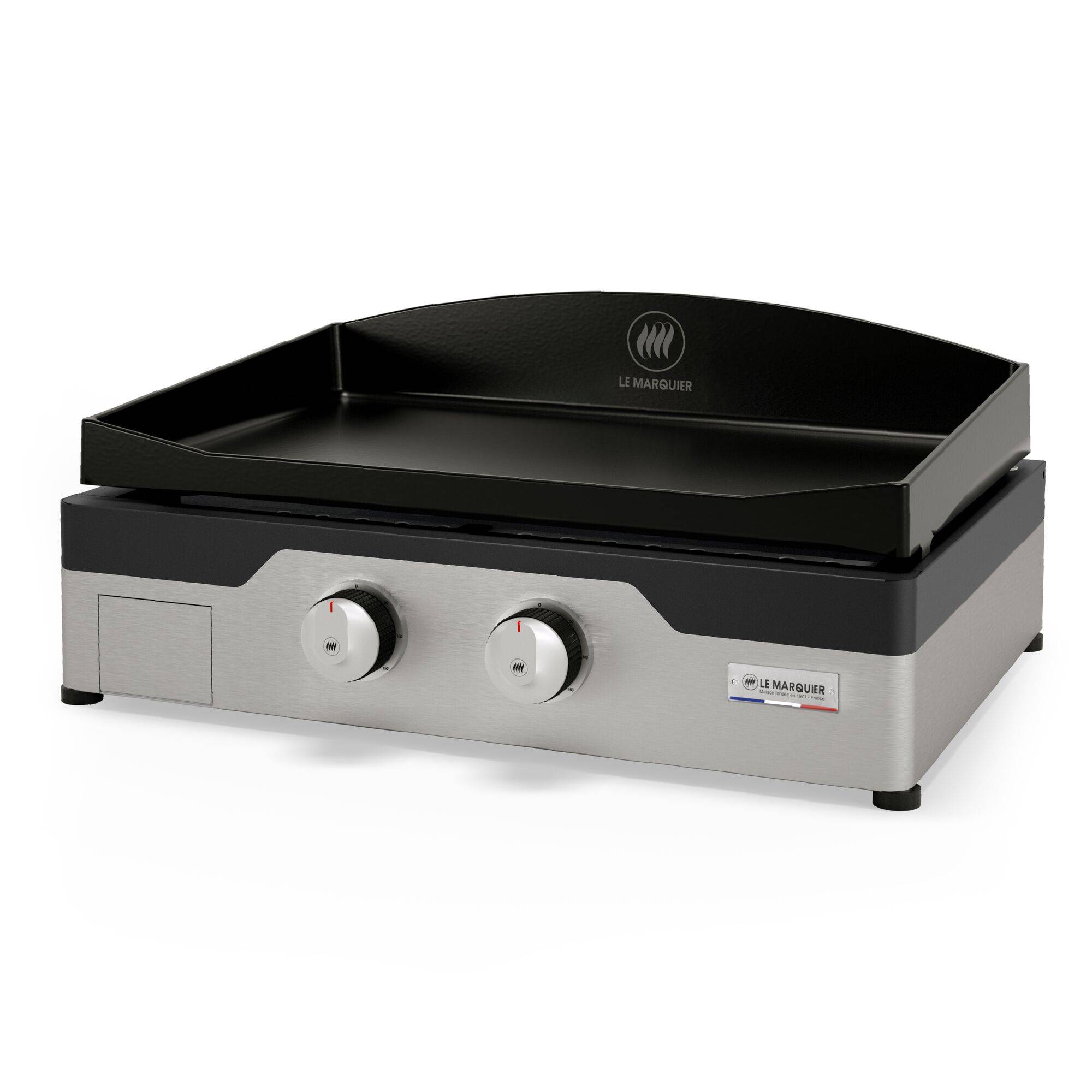 Plancha Signature Allure 260 Duo en Acier Noir et Inox LE MARQUIER