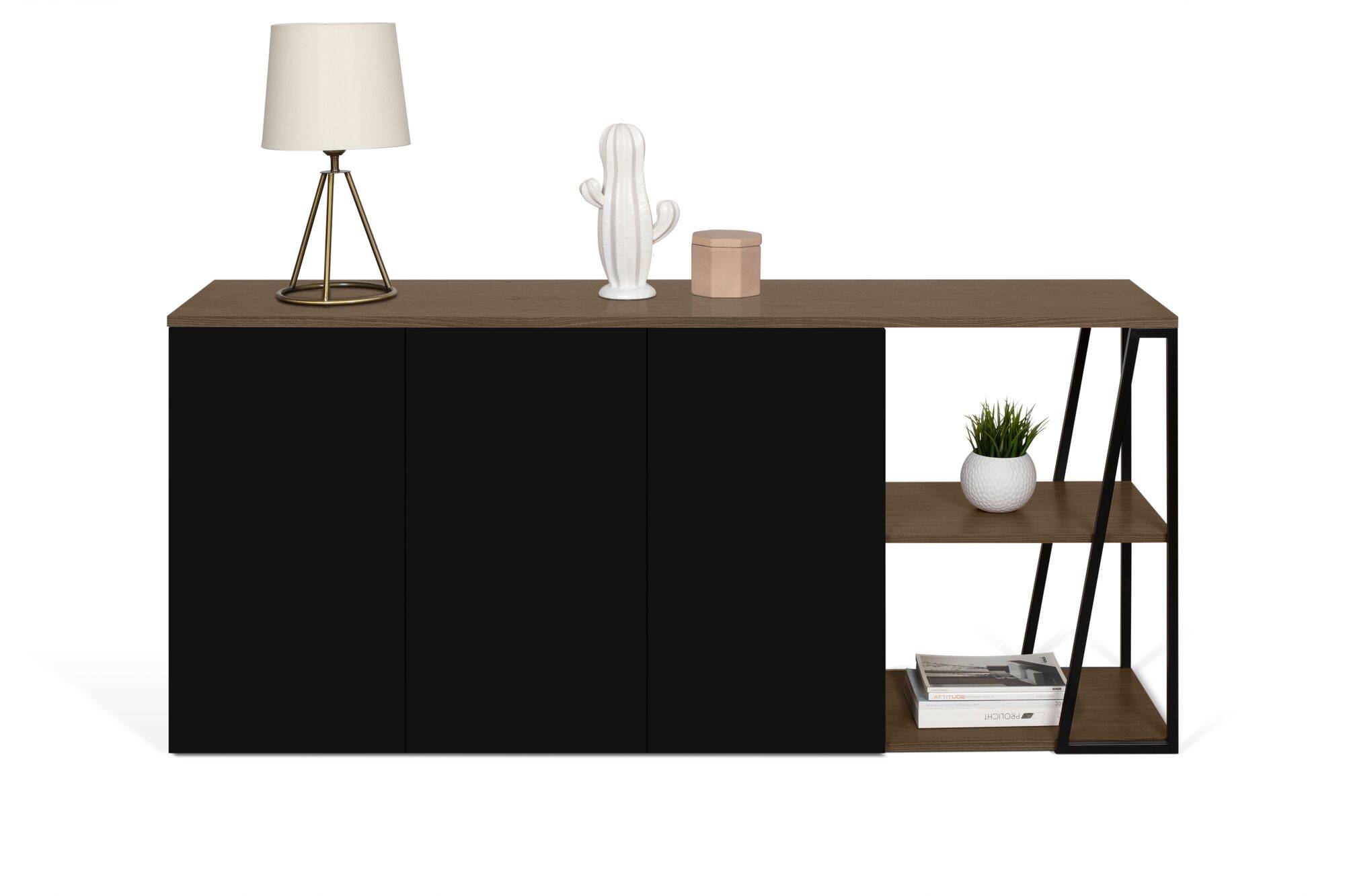 Buffet Albi - Noyer/Noir