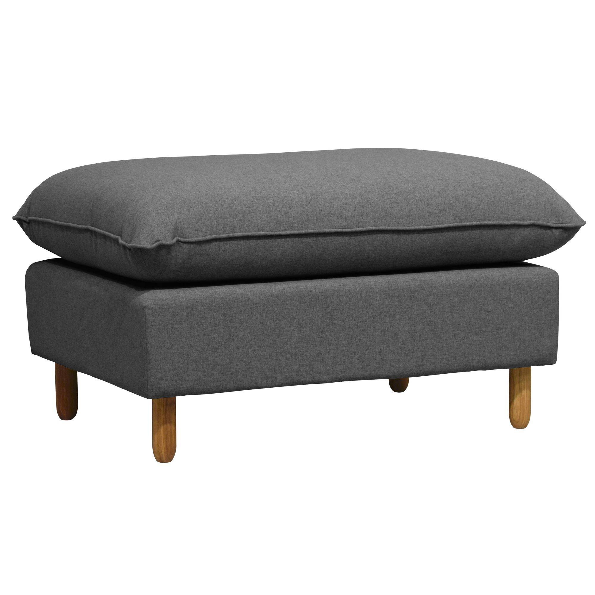 Repose-pieds tissu Portimo - Gris Foncé