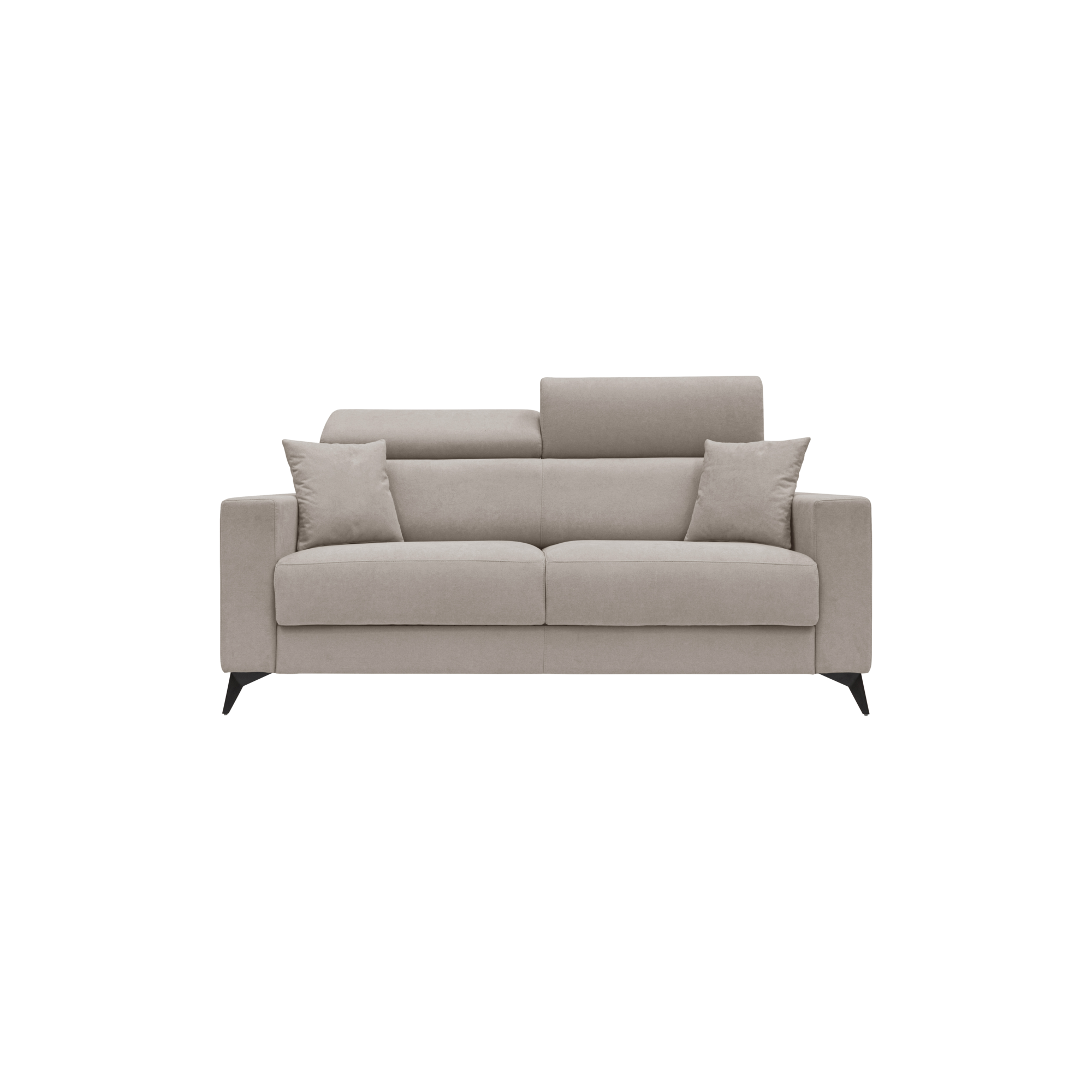 Canapé convertible tissu recyclé déhoussable Alden - Lin - Grand 2 places