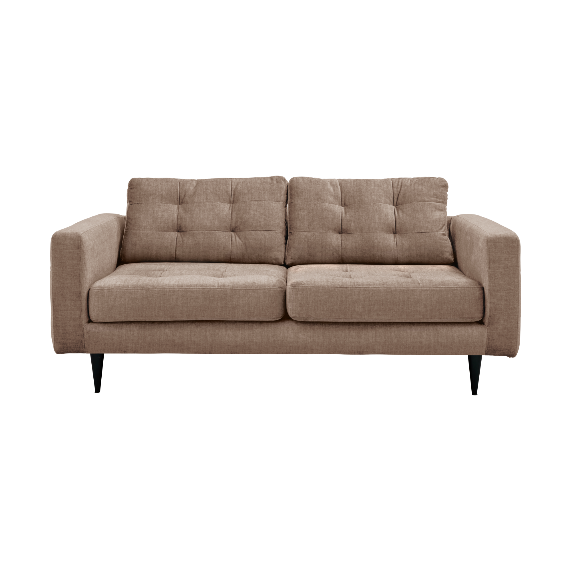 Canapé capitonné velours Odin - Beige