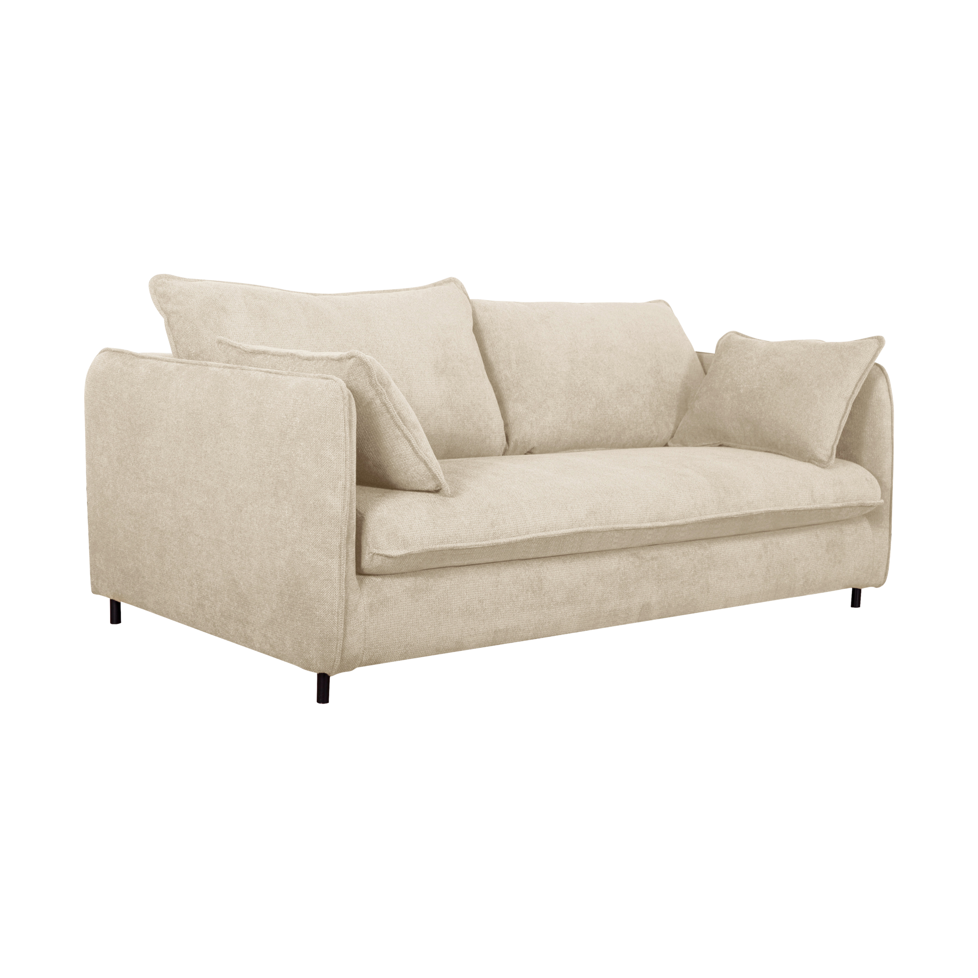Canapé convertible tissu Oden - Crème