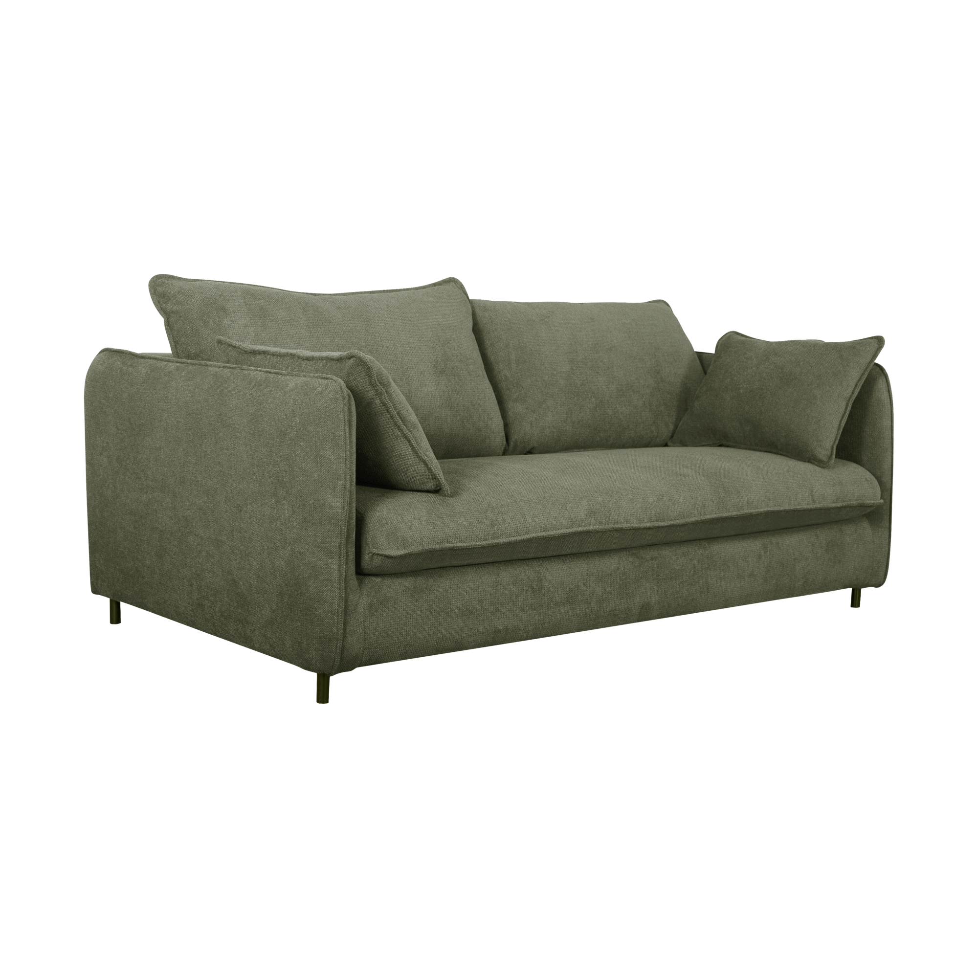 Canapé convertible tissu Oden - Vert Kaki