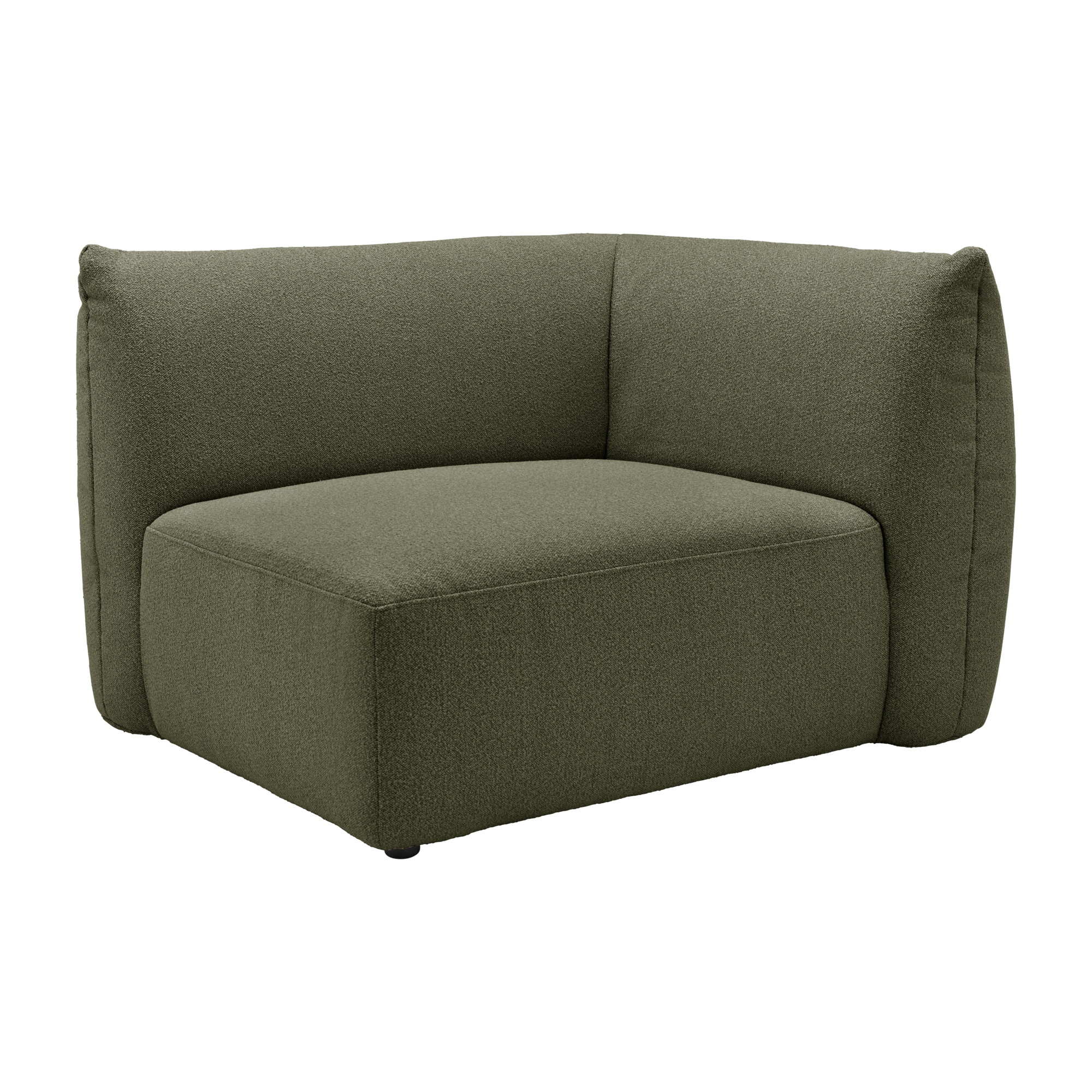 Angle droit pour canapé modulable tissu Pixel - Vert Mousse