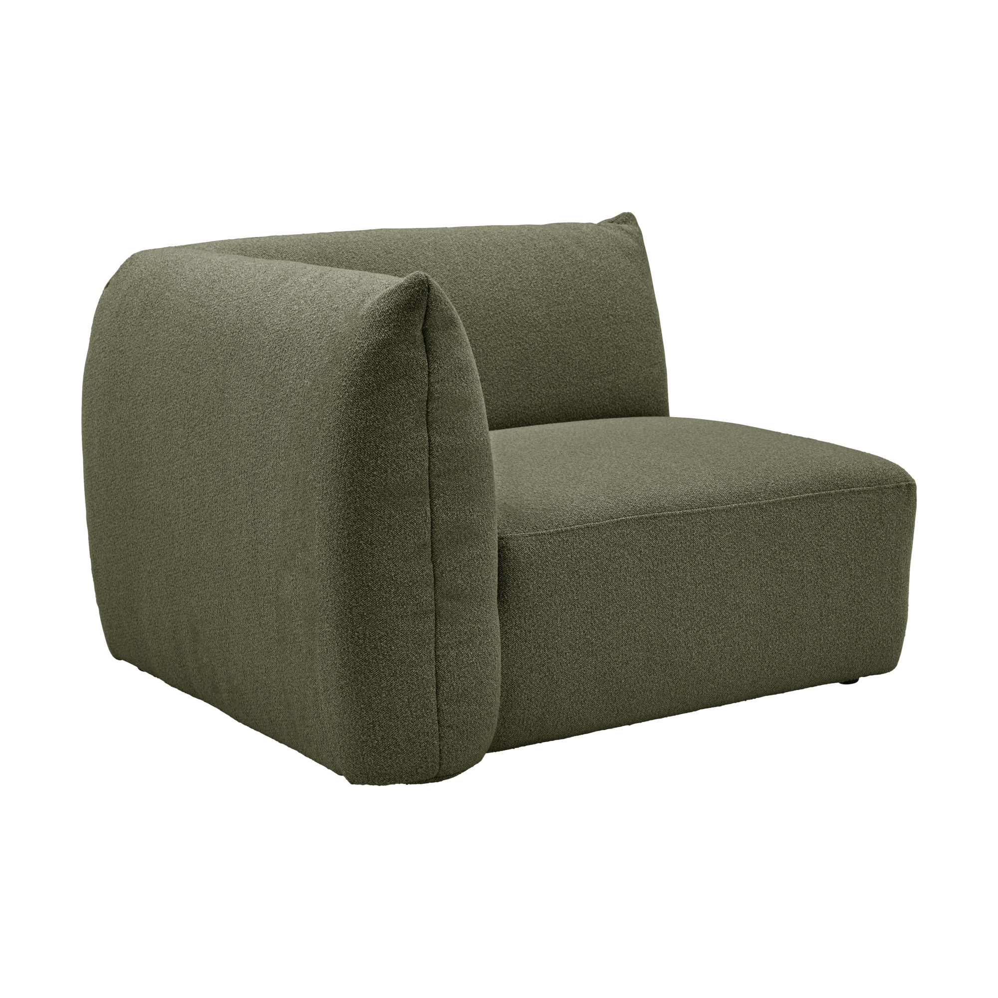 Angle gauche pour canapé modulable tissu Pixel - Vert Mousse