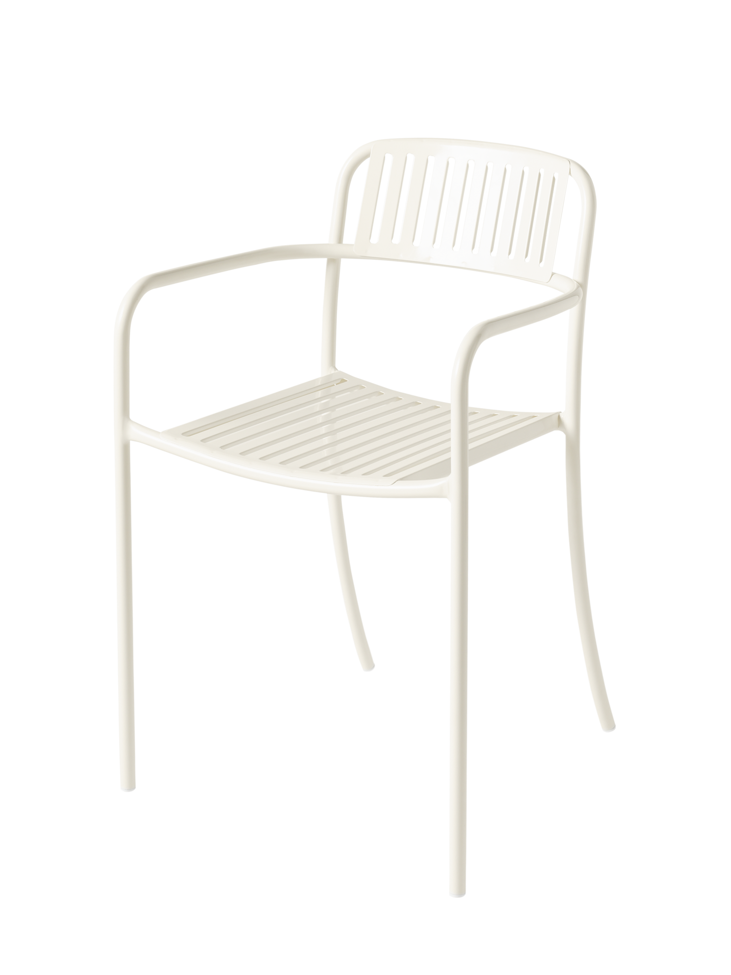 Fauteuil lames Patio TOLIX - Blanc Perlé