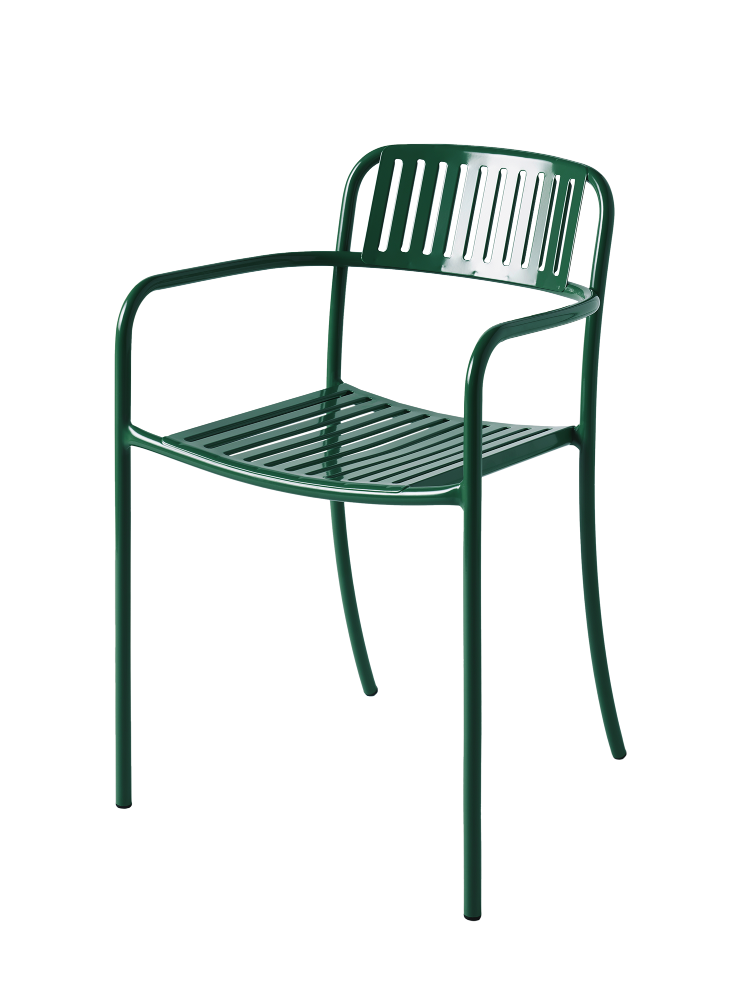 Fauteuil lames Patio TOLIX - Vert Mousse