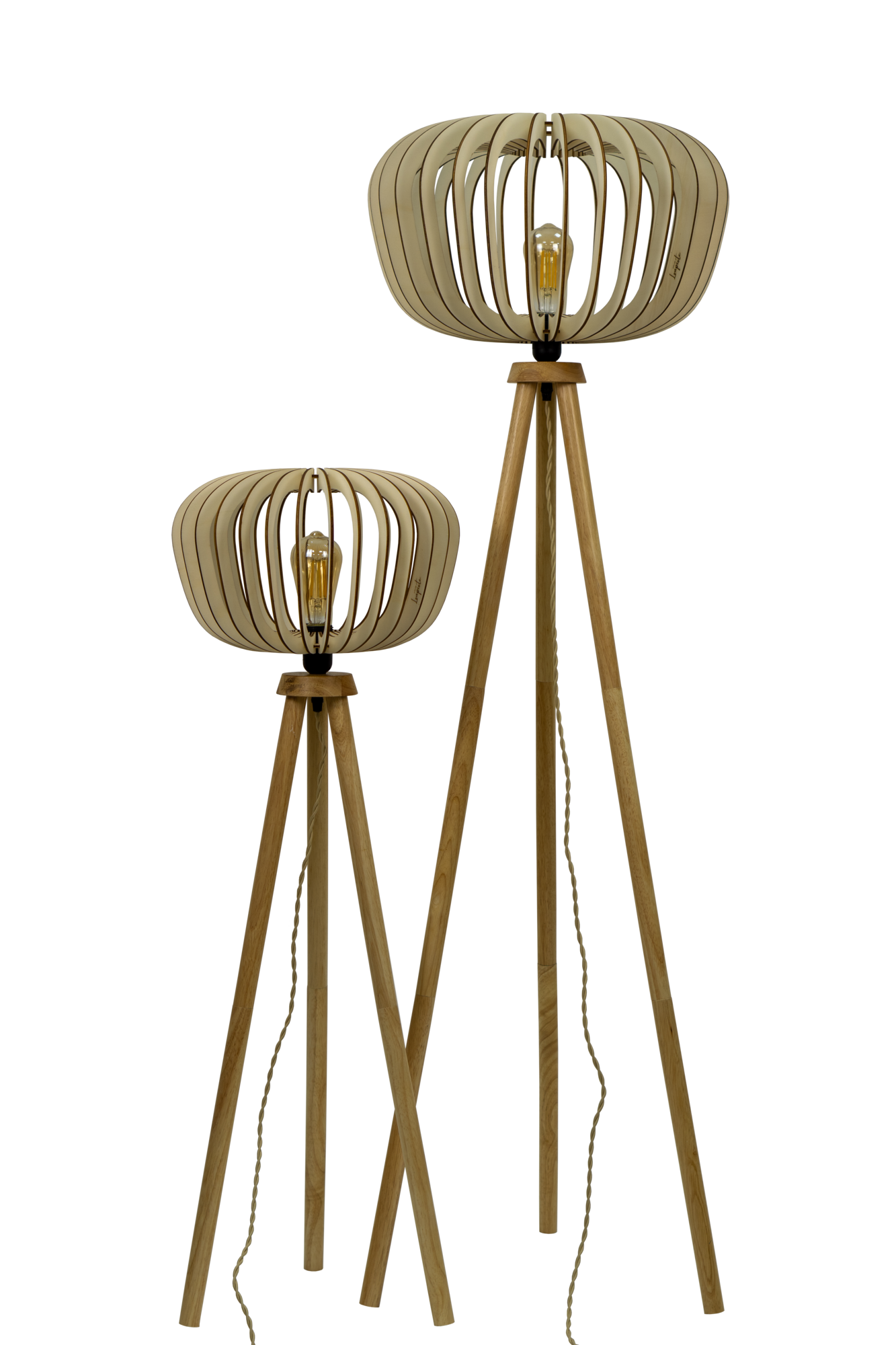 Lampadaire Agathe ATELIER LOUPIOTE - Pieds bois - Petit