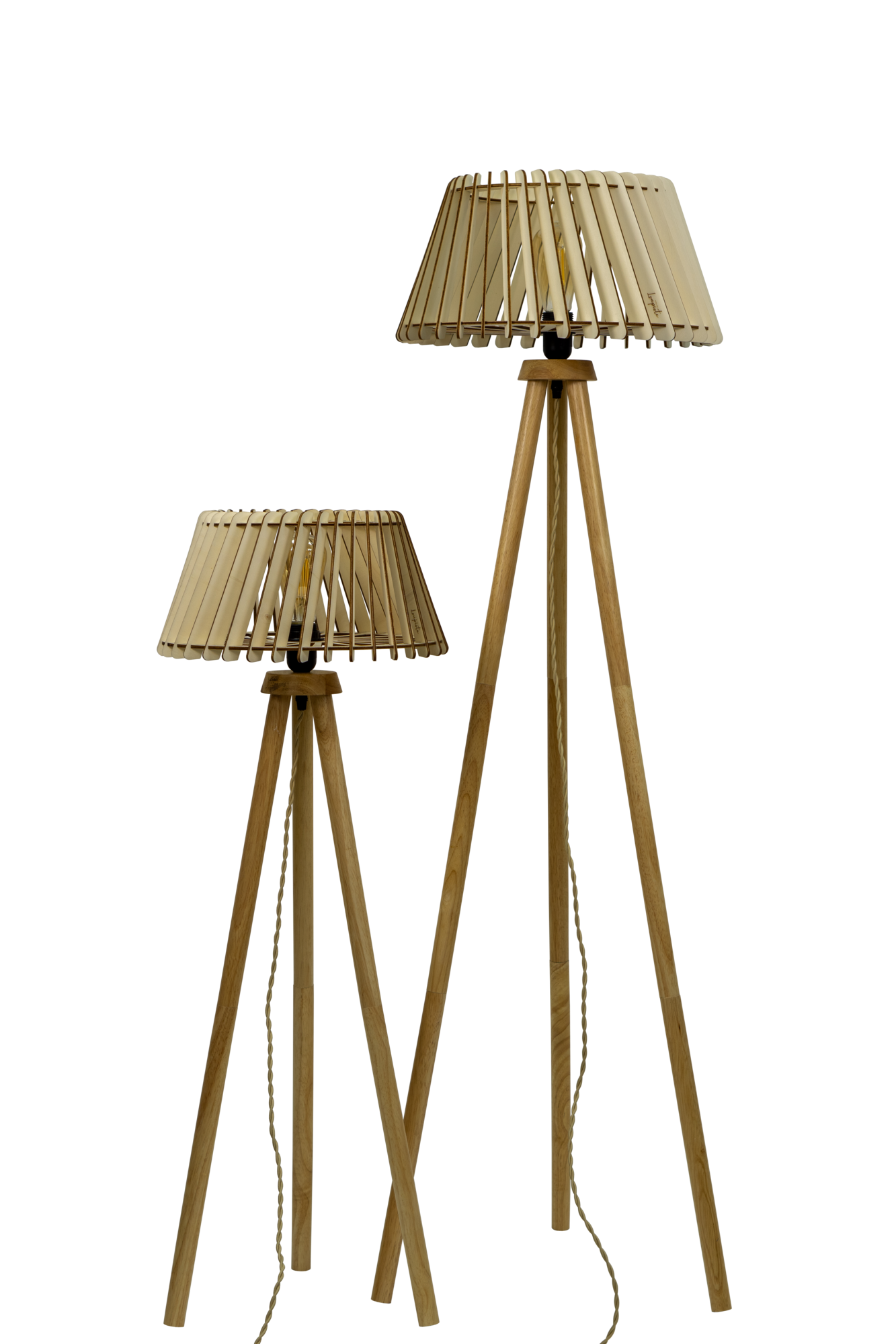 Lampadaire Alizée ATELIER LOUPIOTE - Pieds bois - Grand
