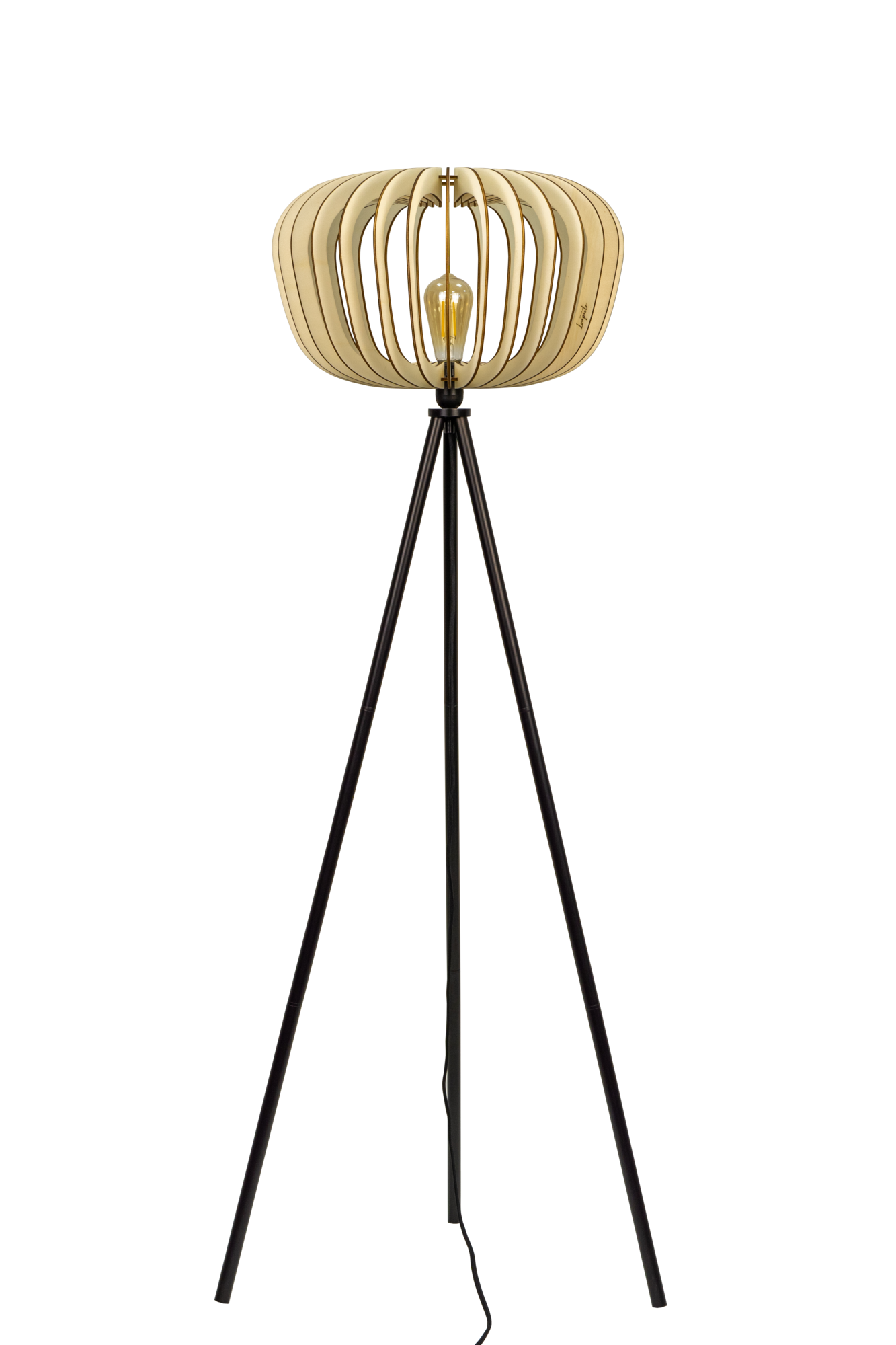 Lampadaire Agathe ATELIER LOUPIOTE - Pieds noir - Grand