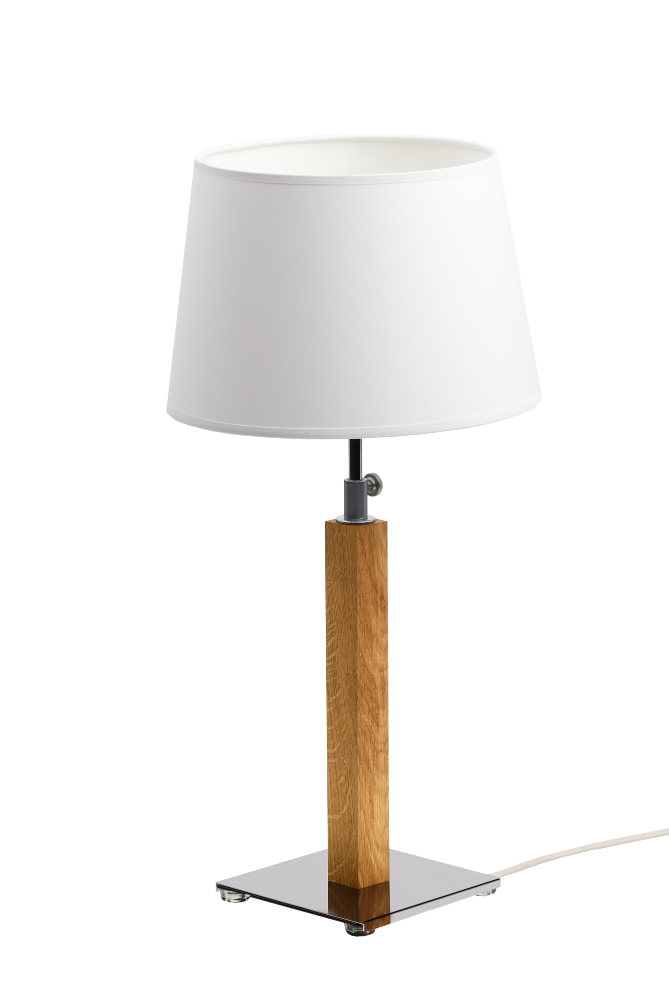 Lampe à poser Quatro Up ALUMINOR - Chêne clair