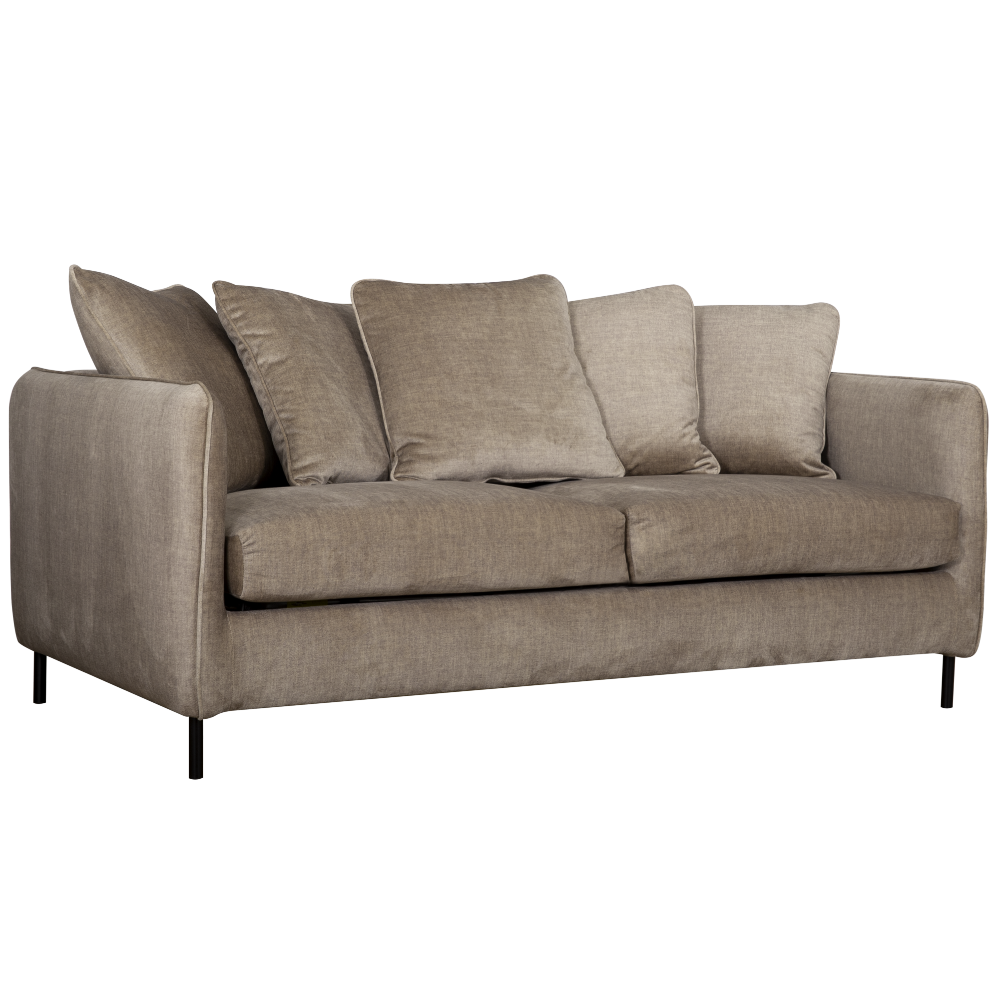 Canapé convertible velours Olympe - Beige