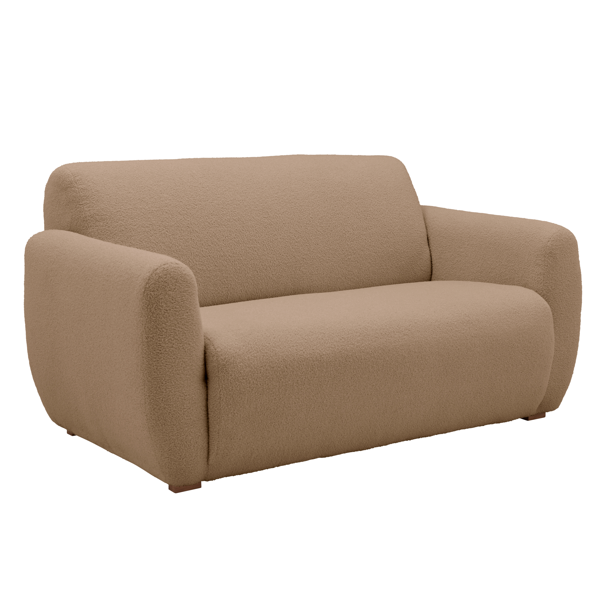 Canapé bouclette Ome - Beige - 2 places