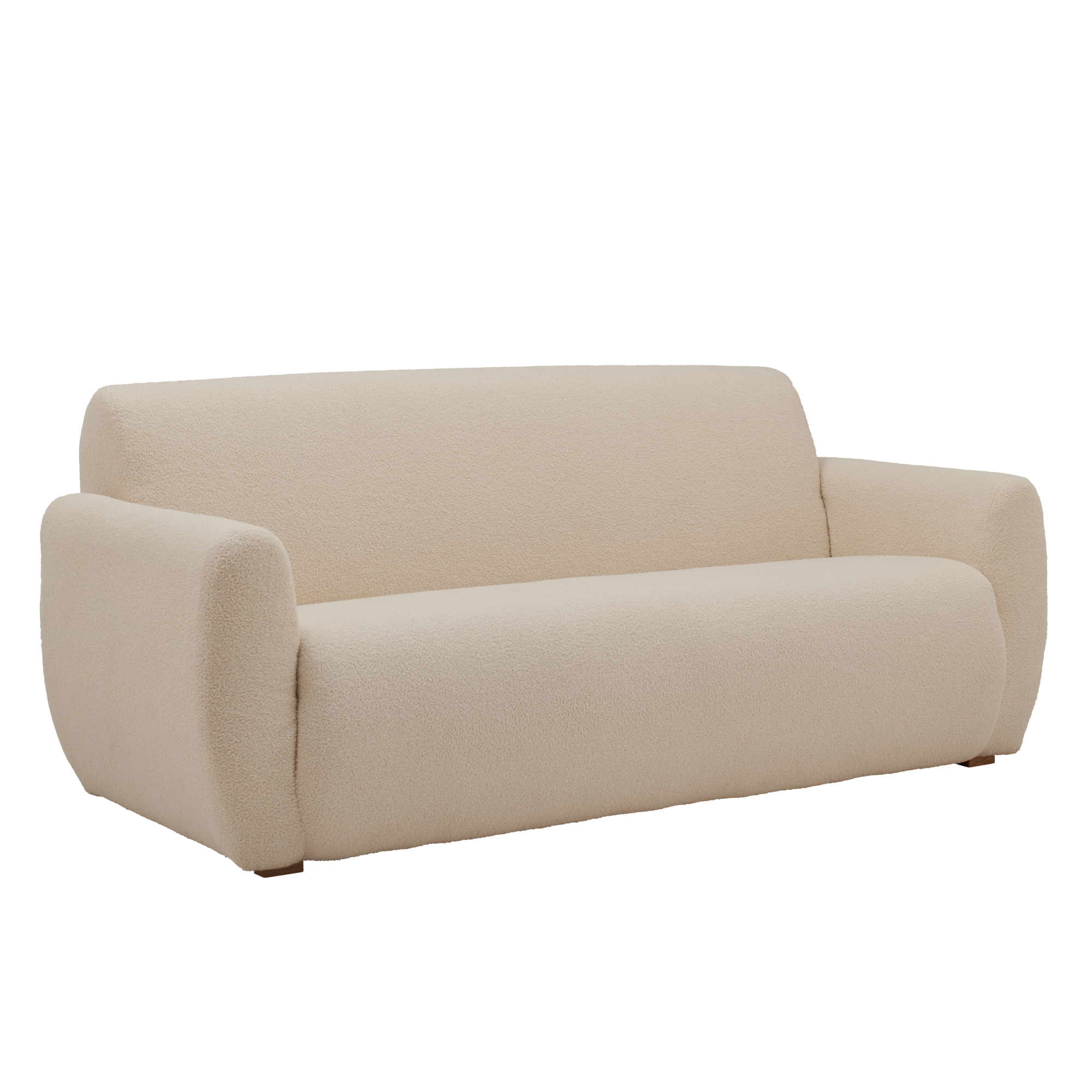 Canapé bouclette Ome - Lin - 3 places