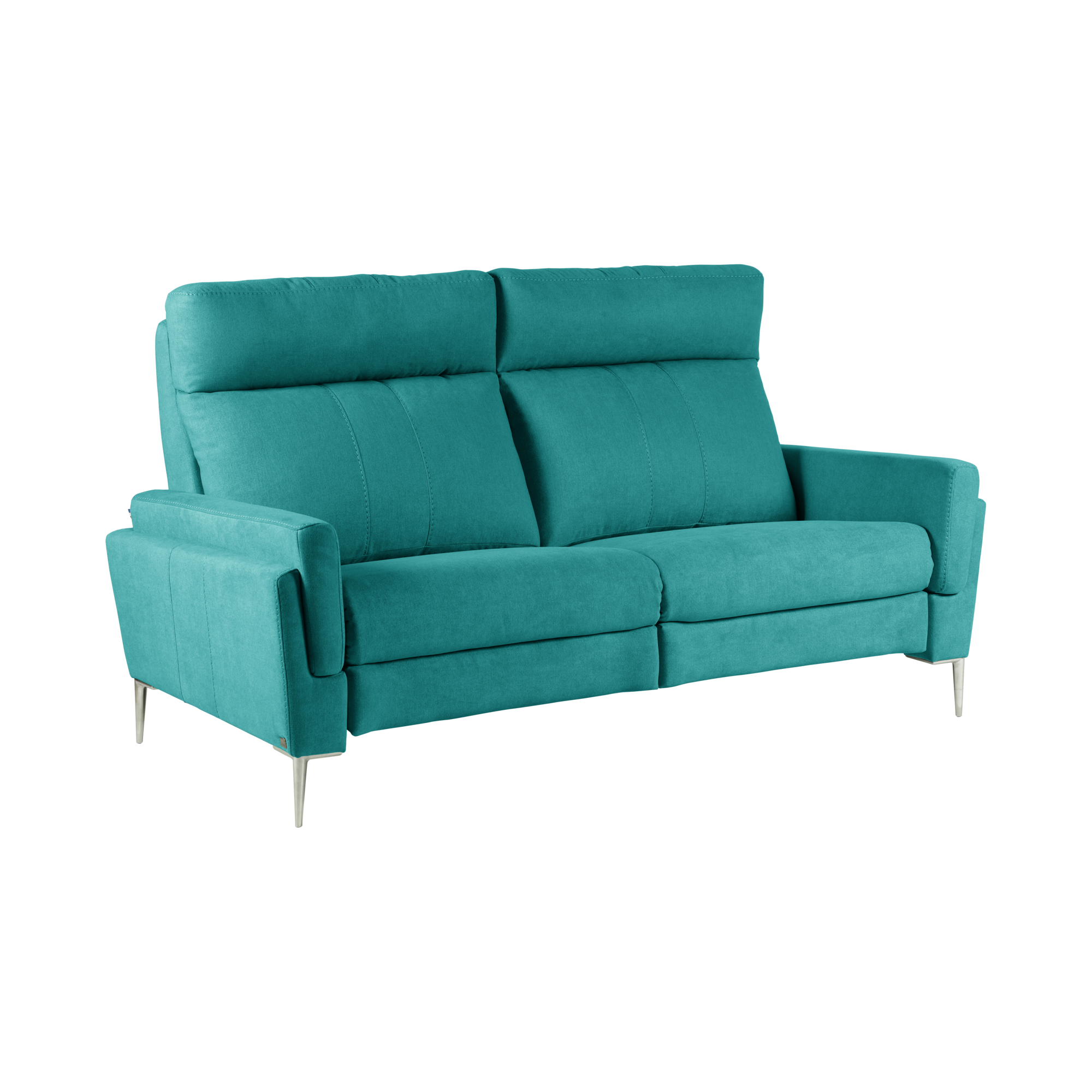 Canapé tissu Boston - Bleu Pétrole - 3 places