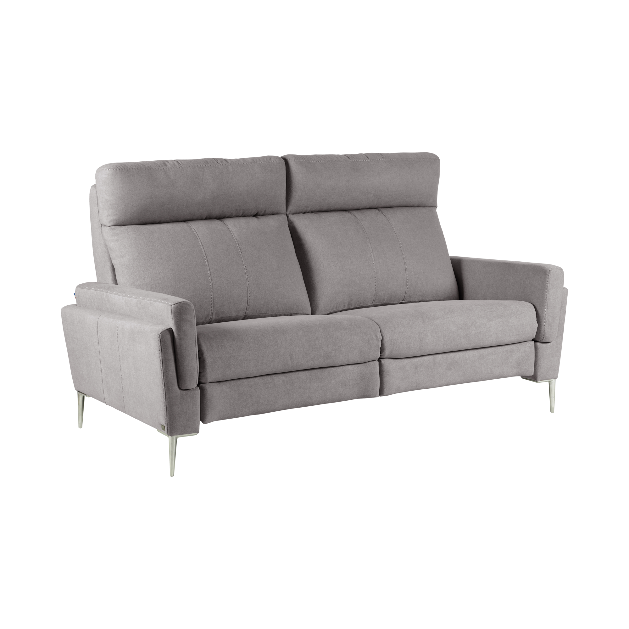 Canapé tissu Boston - Gris Clair - 3 places