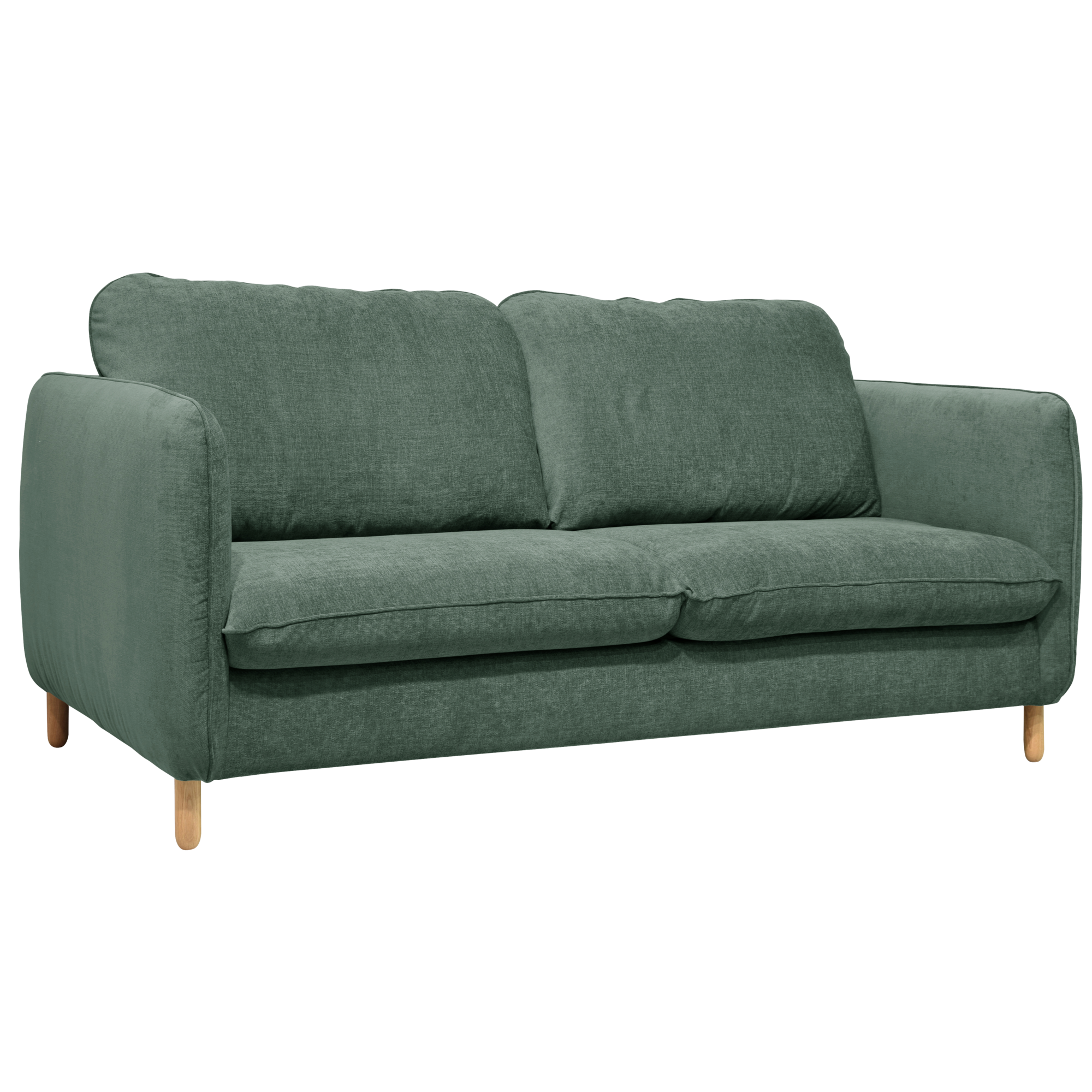 Canapé convertible tissu chenillé Portimo CAMIF - Vert de gris