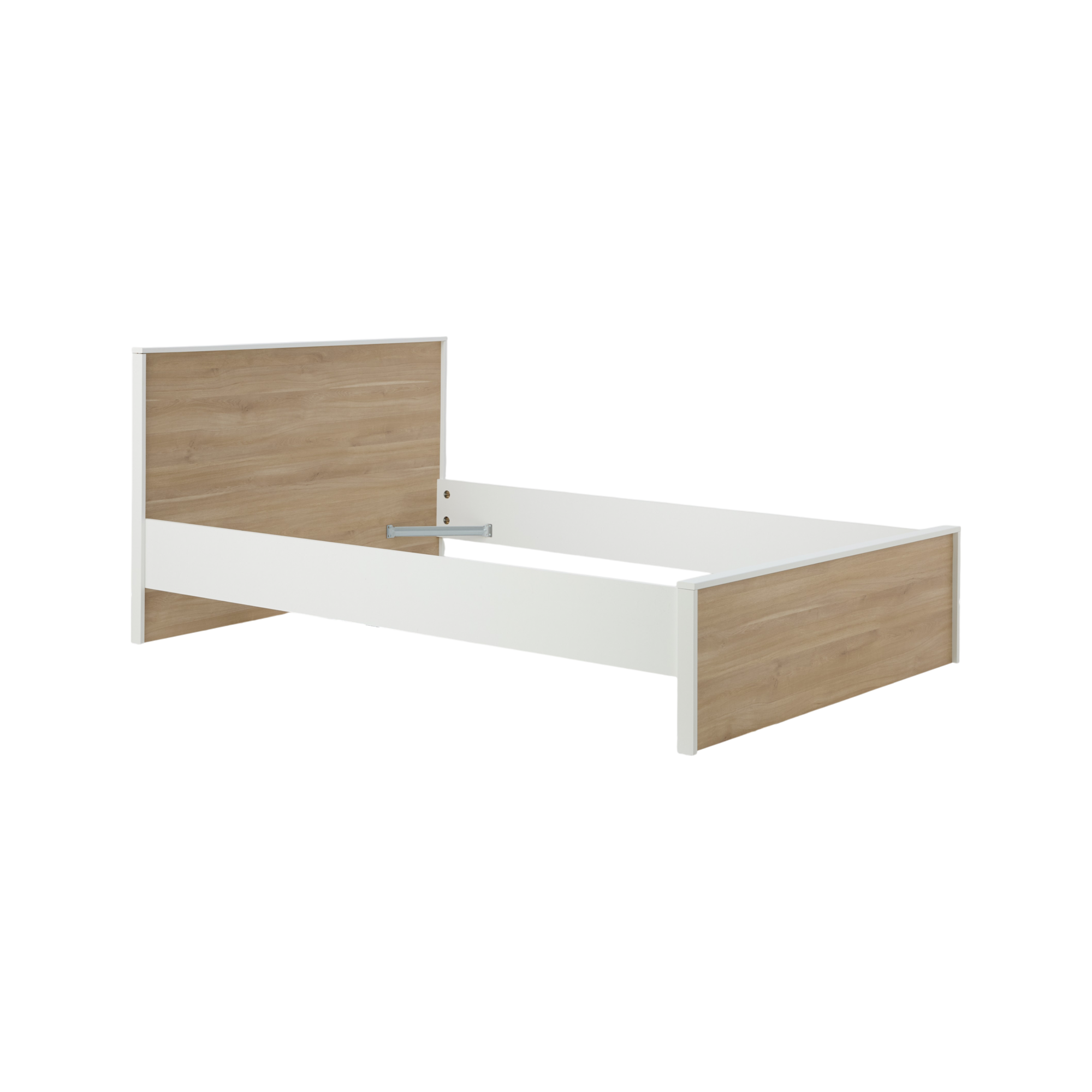 Lit avec tiroir de rangement en option décor bois Palerme CAMIF - 140 x 190/200 cm