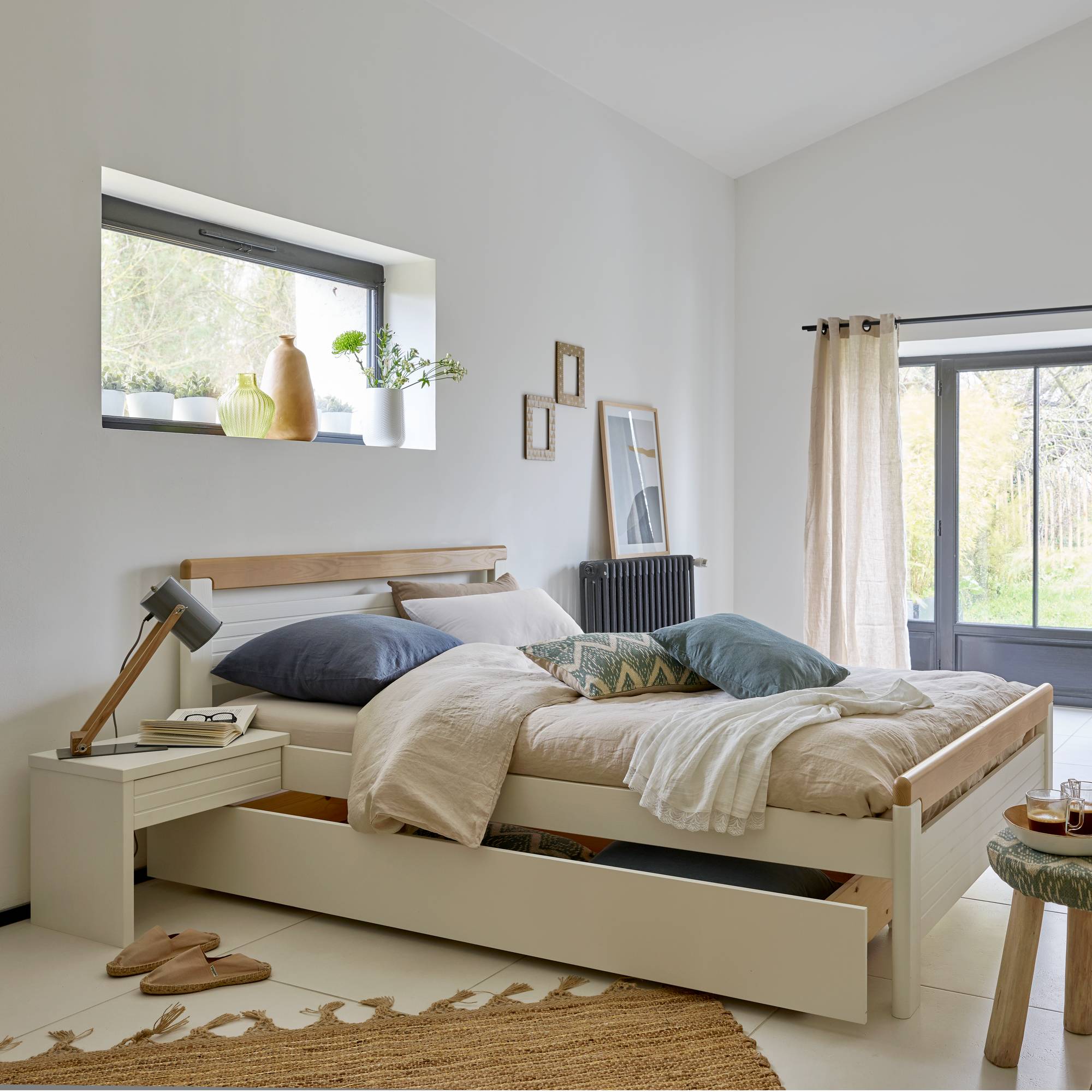 Lit rangement Tiaré - 140 x 200 cm