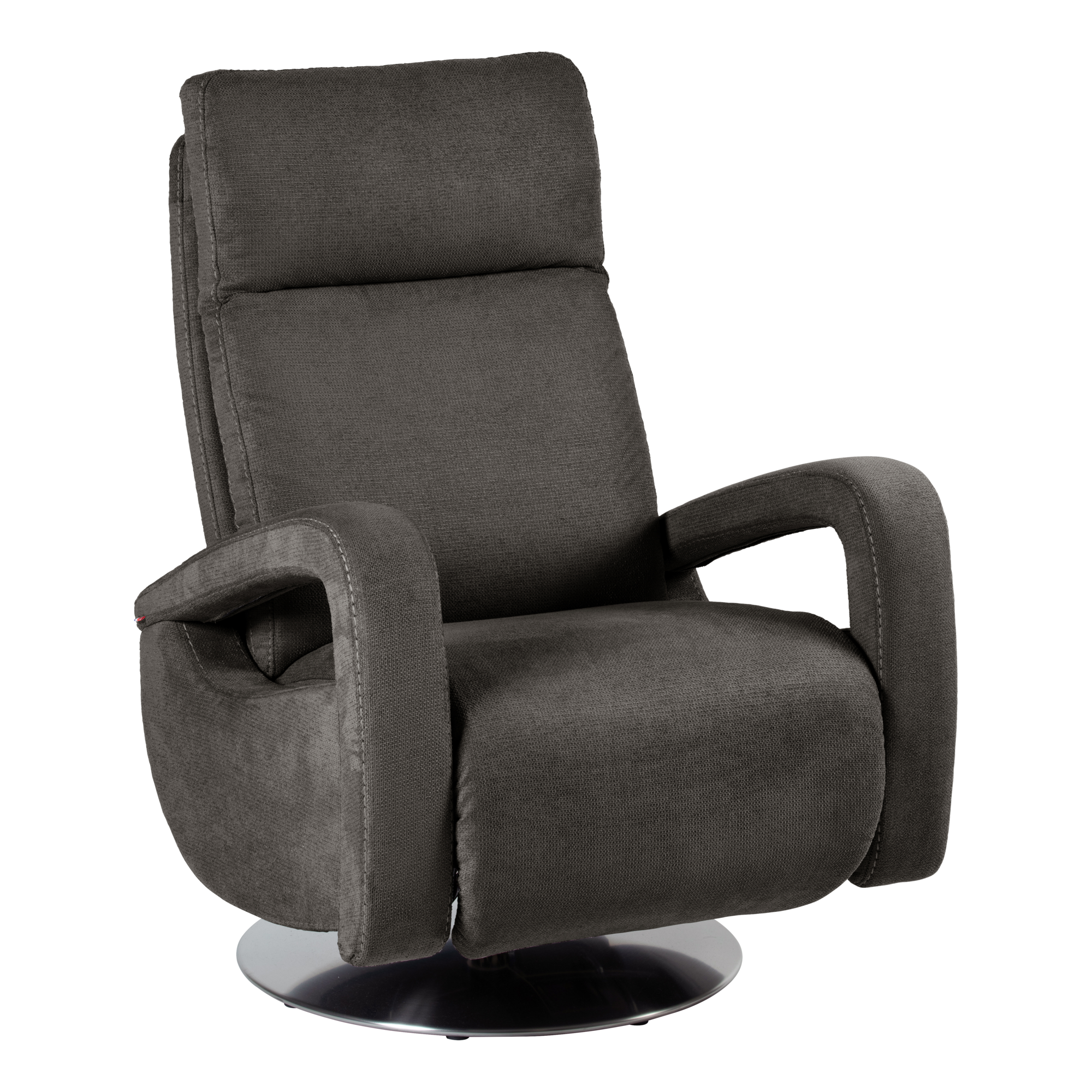 Fauteuil relax tissu recyclé Buxy - Anthracite