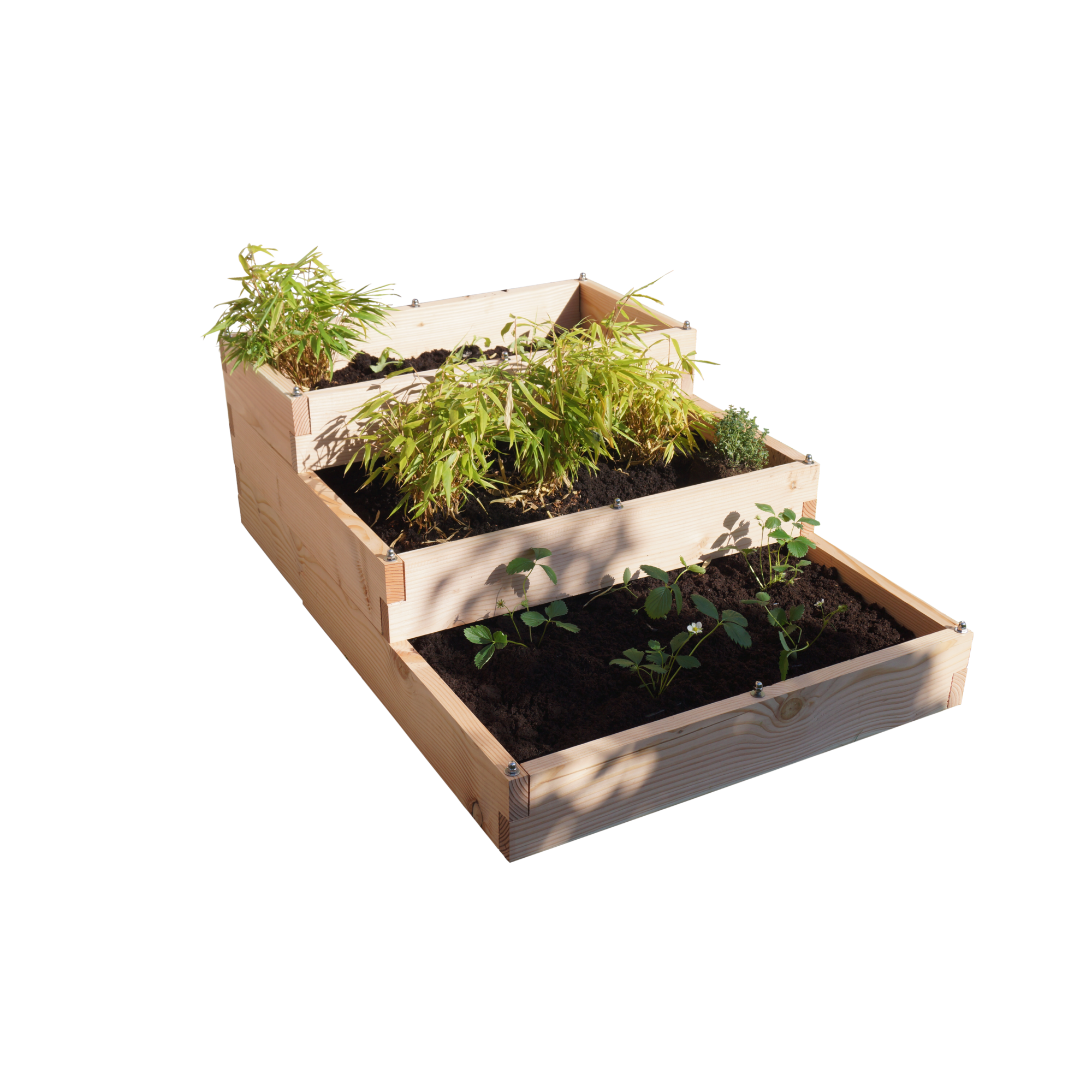 Carré de Potager 3 Niveaux Big Triptik en Bois LE CARRÉ FANTASTIK