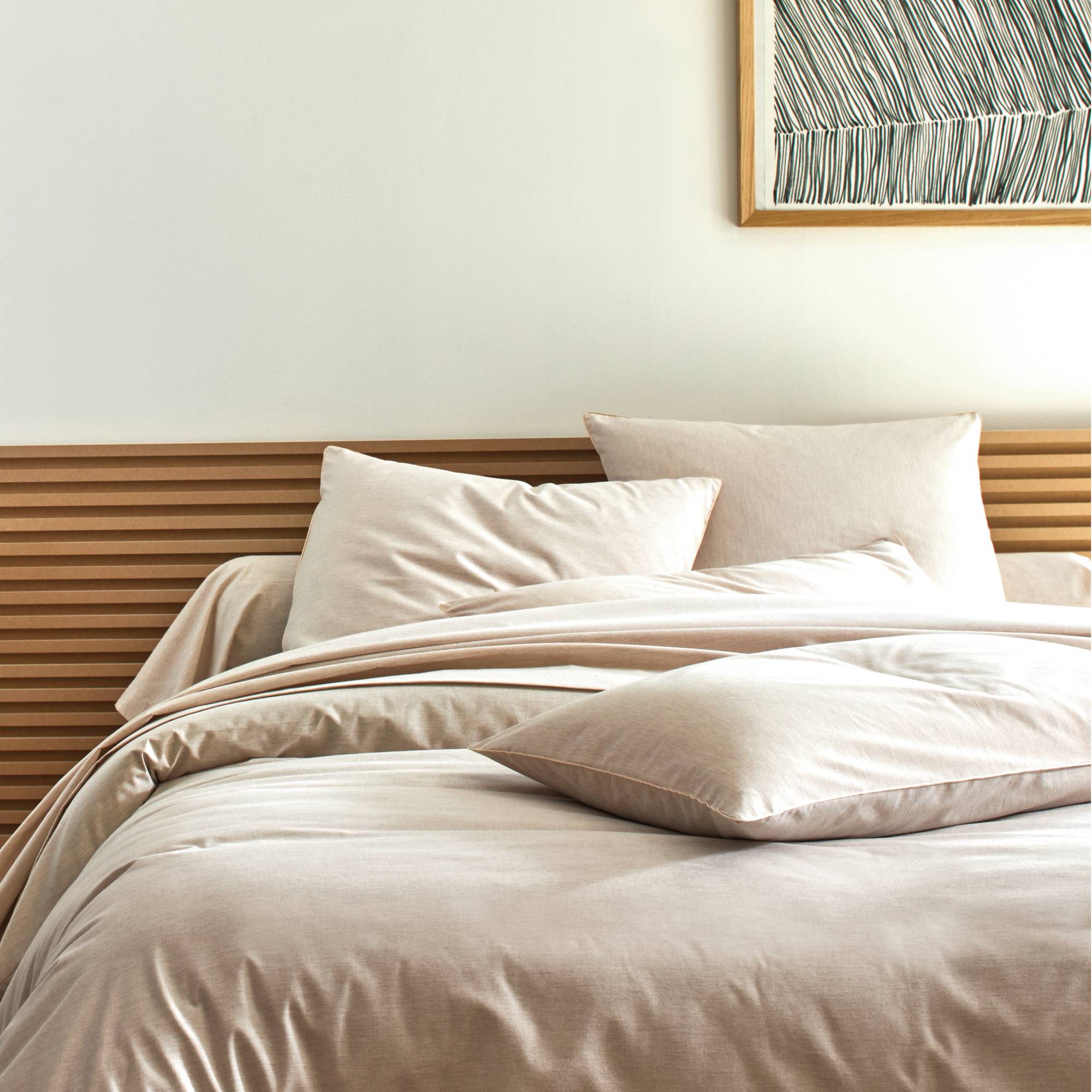 Housse de couette coton bio et recyclé Ressources BLANC DES VOSGES - Lin - 140 x 200 cm