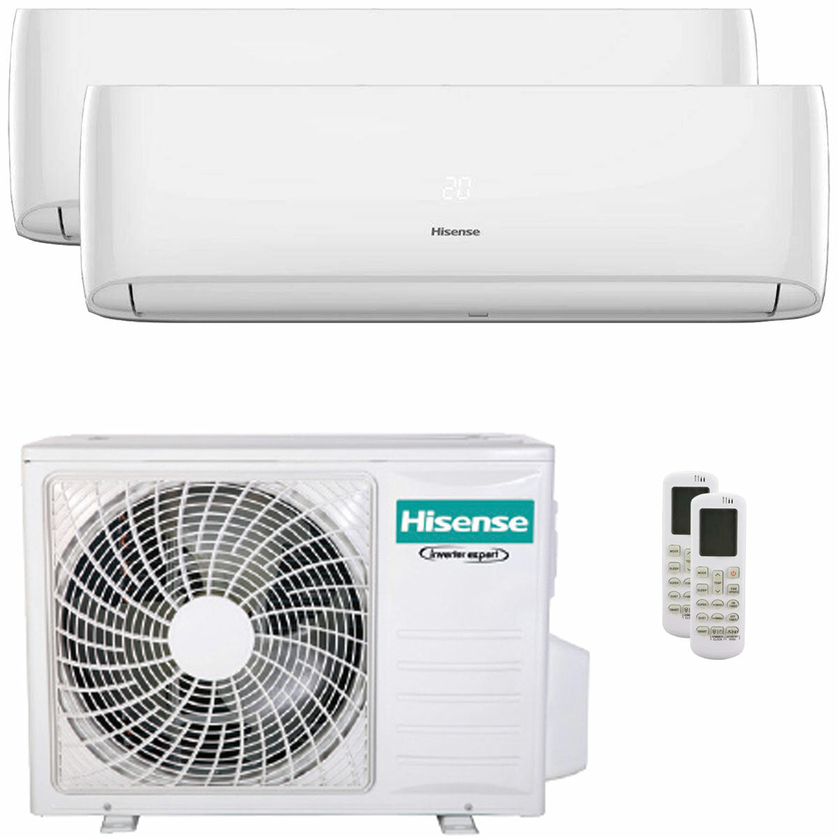 Hisense Hi-Comfort 2025 dual split 18000+18000 BTU inverter A++ wifi air conditioner external unit 7 kW