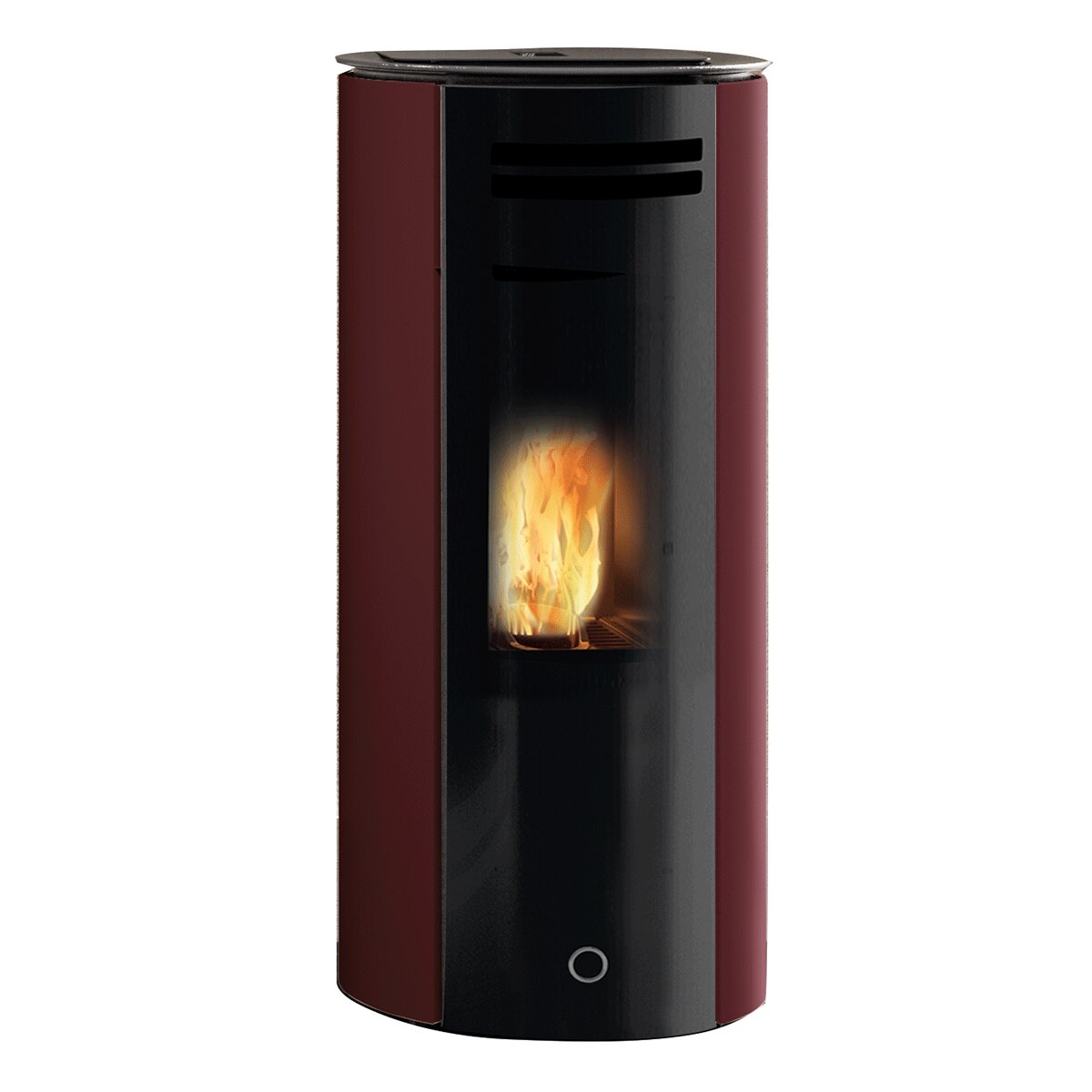 Pellet stove EK63 SPY110+ - Edilkamin group - 10.5 kW sealed with ducted air Bordeaux