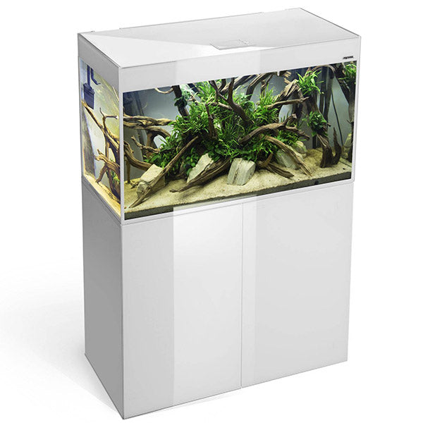 Aquarium Glossy 100 Day & Night Blanc Laqué LED AQUAEL - 215L