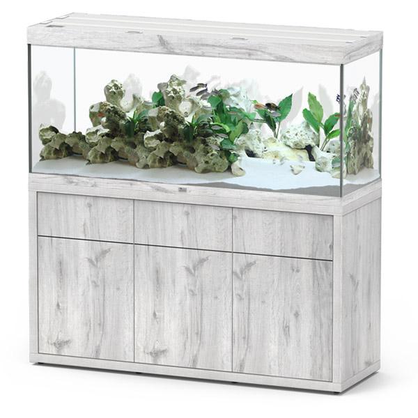 Sublime 150 x 50 AQUATLANTIS Chêne Blanc - Aquarium Equipé 419 L