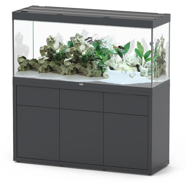 Sublime 150 x 50 AQUATLANTIS Gris Vésuve Laqué - Aquarium Equipé 419 L