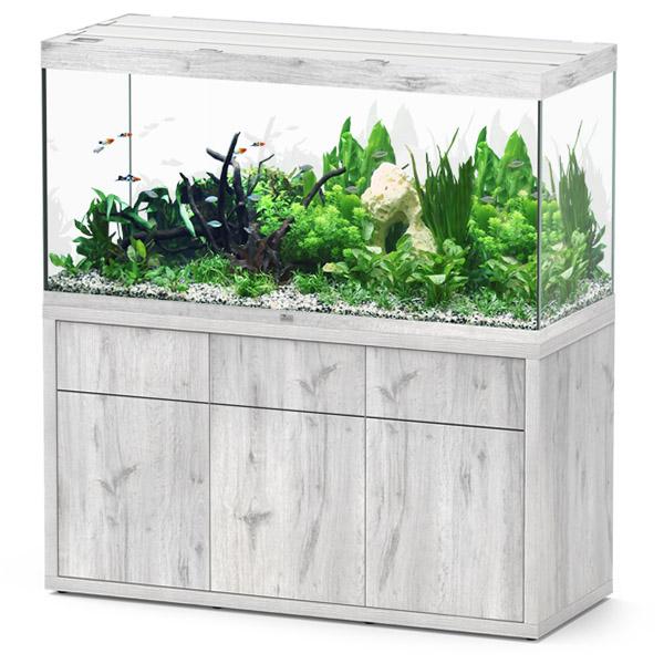 Sublime 150 x 60 AQUATLANTIS Chêne Blanc - Aquarium Equipé 545 L