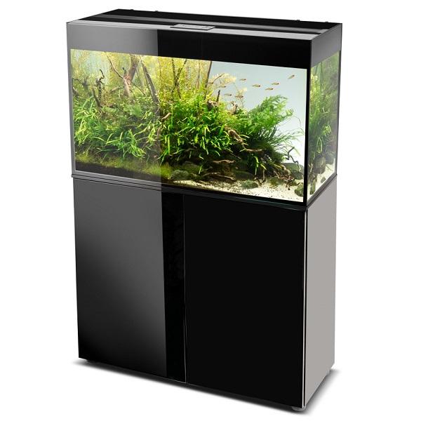 Aquarium Glossy 80 Day & Night Noir Laqué LED AQUAEL - 125L