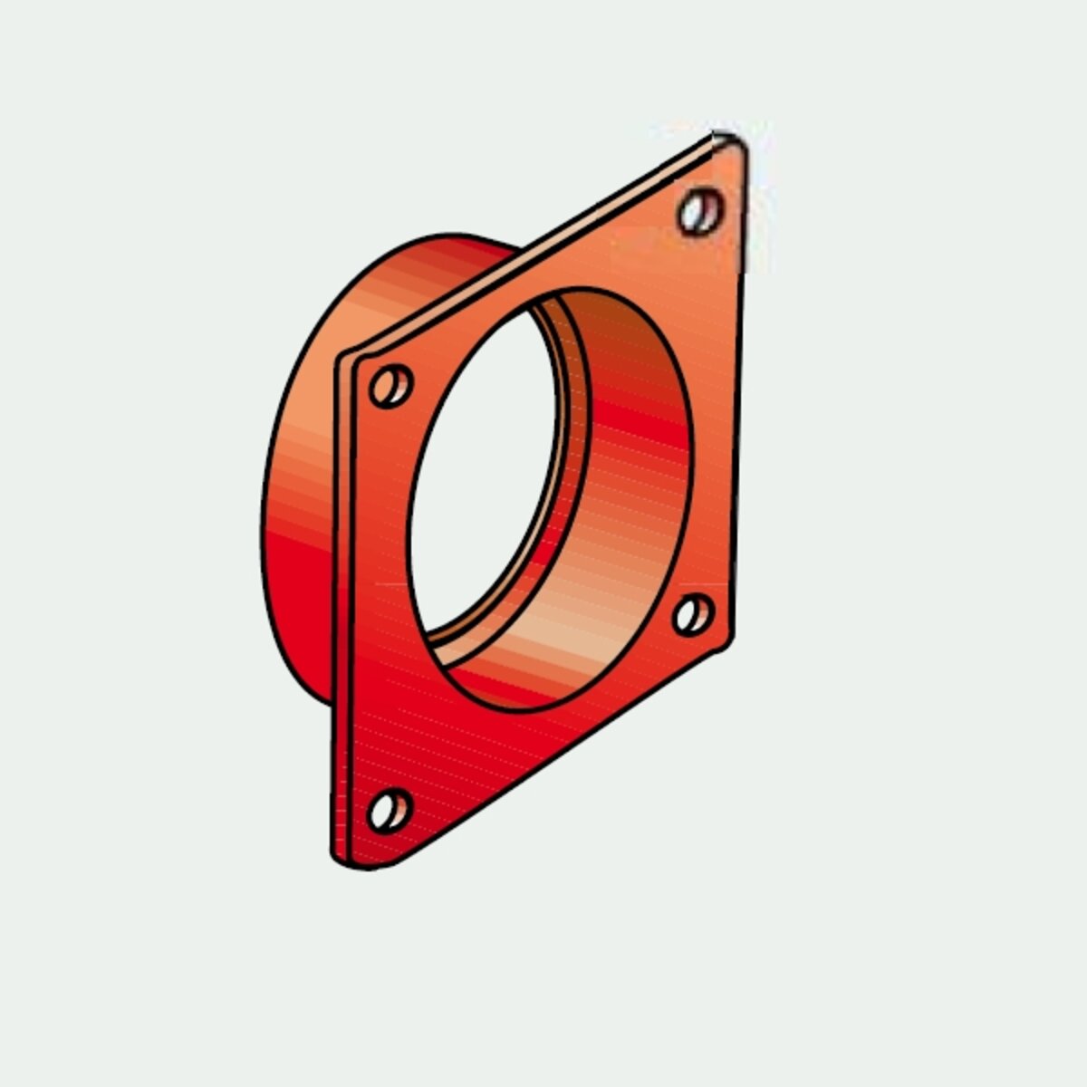 Reduction gasket/pipe bend ø 35 mm