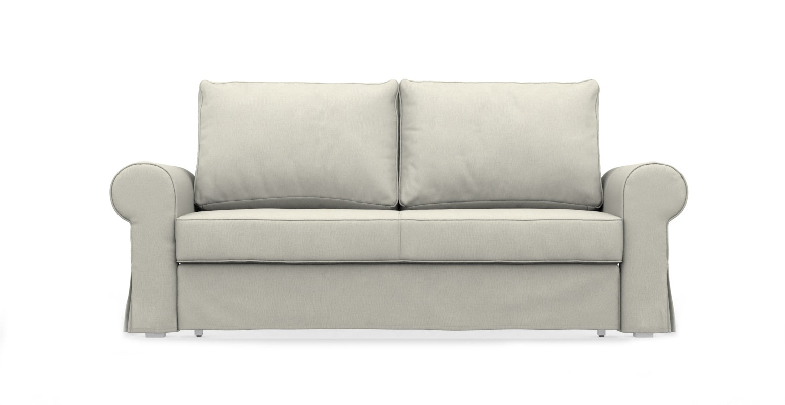 BACKABRO 3 Seat IKEA Sofa Bed Cover - Pure French Linen Moonstruck