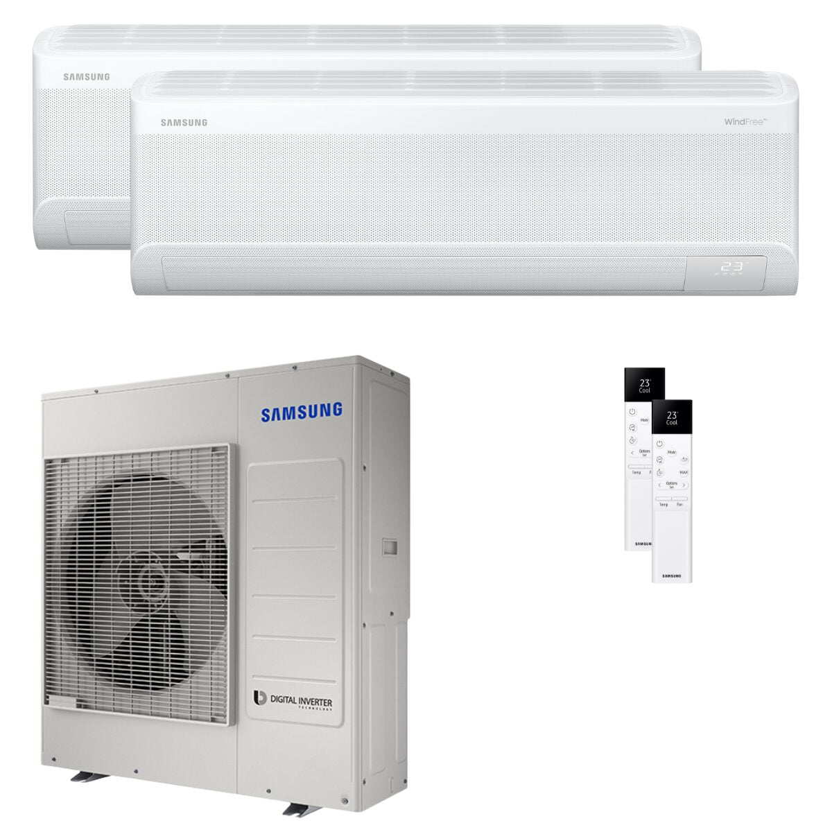 Samsung Windfree Avant S2 dual split 18000+24000 BTU inverter A++ wifi air conditioner 10 kW external unit