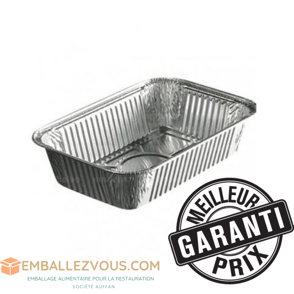 Barquette aluminium 825ml - BA750 vendu par 1000
