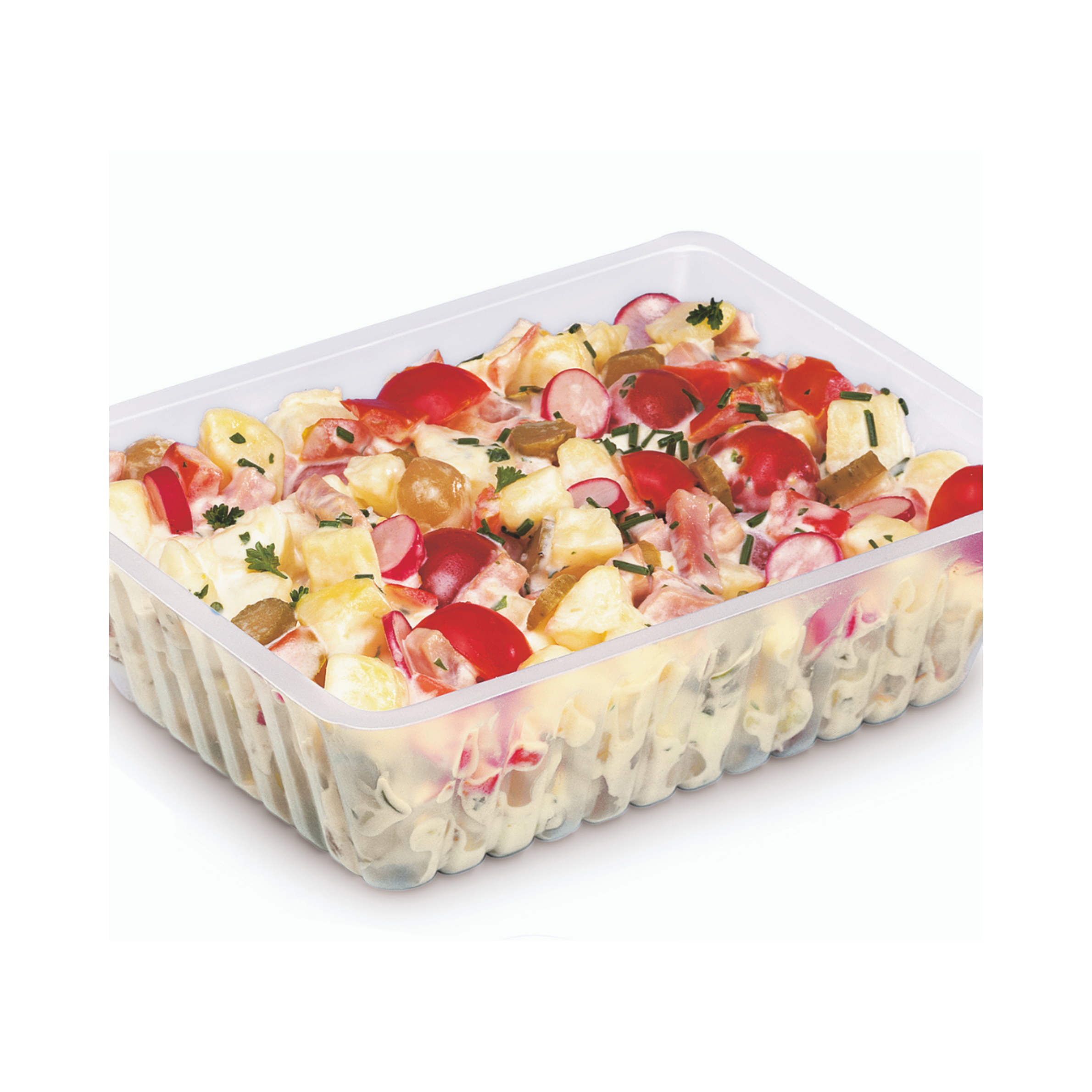 BARQUETTE FRITE CAISSIPACK PLASTIQUE TRANSPARENT 750ML VENDU PAR 1250 - B750T