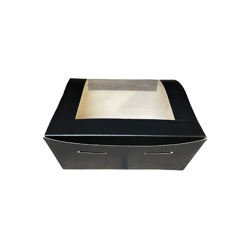 BOITE CARTON AMERICAINE AVEC FENETRE - NOIR