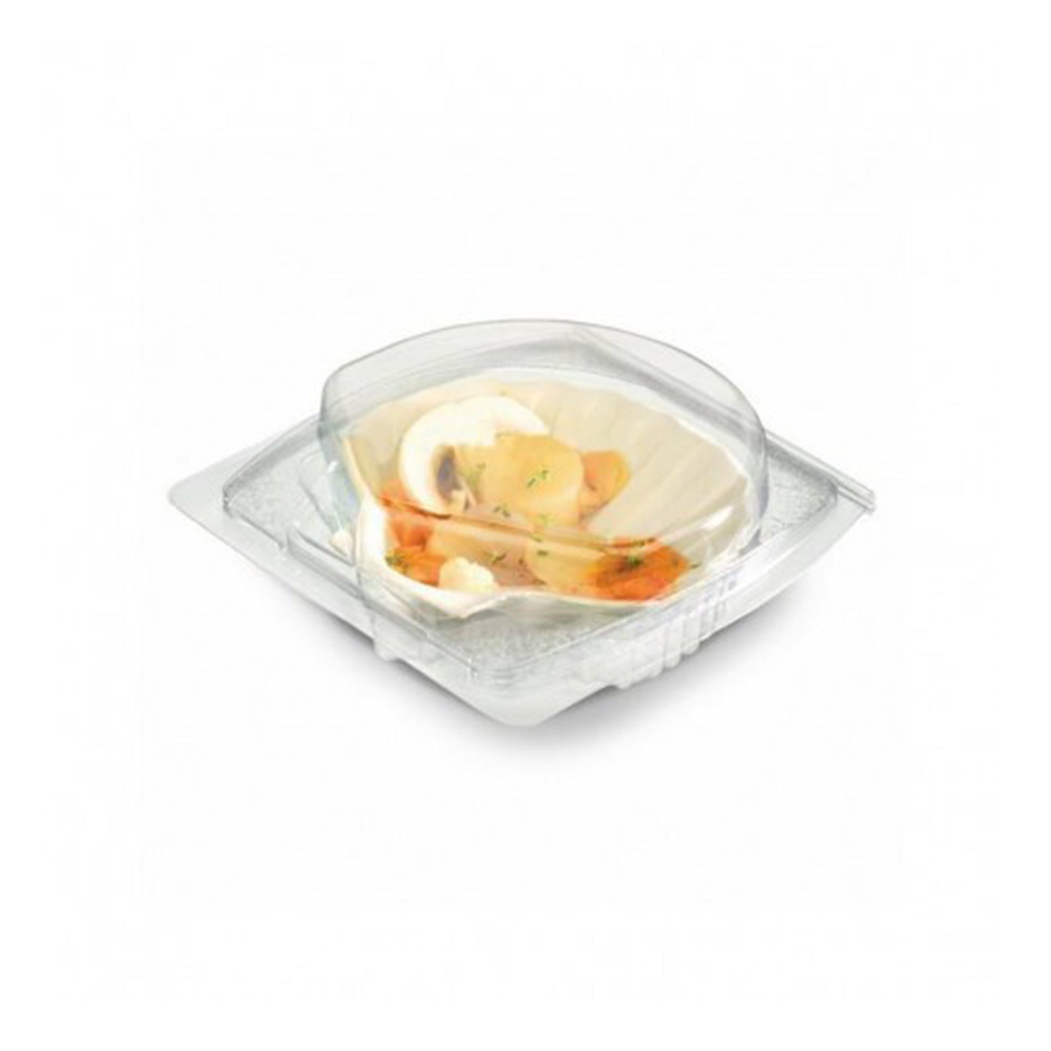 BOITE PLASTIQUE COQUILLE SAINT JACQUES